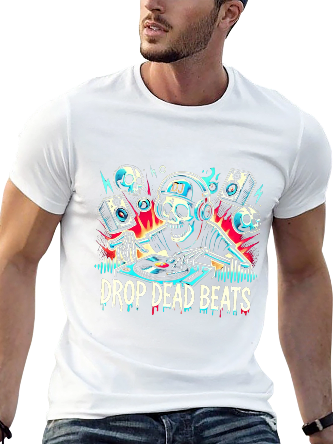 Drop Dead Beats DJ Skeleton T-Shirt