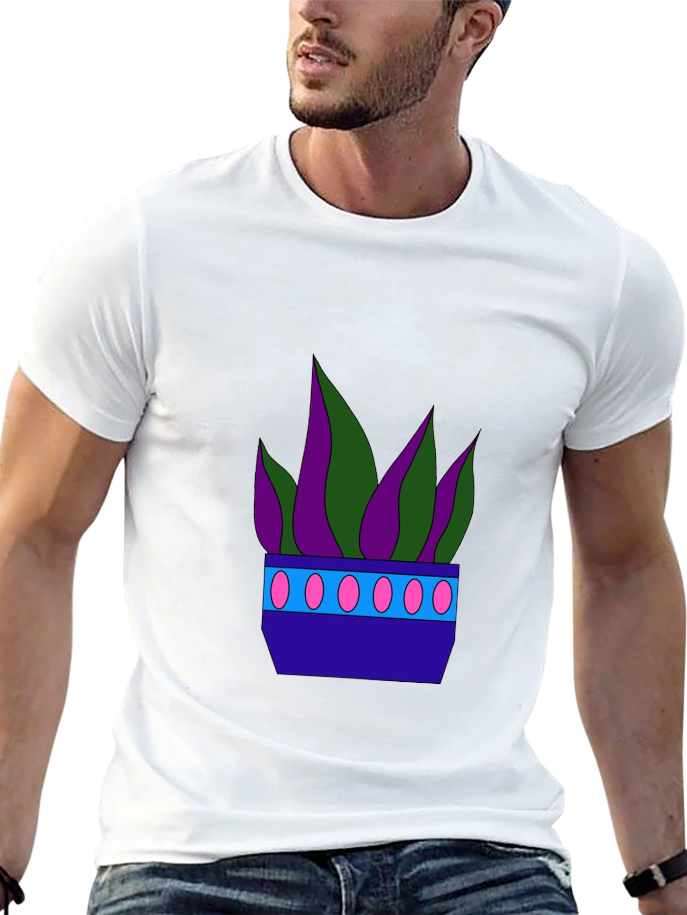 Funky Potted Plant Graphic Tee
