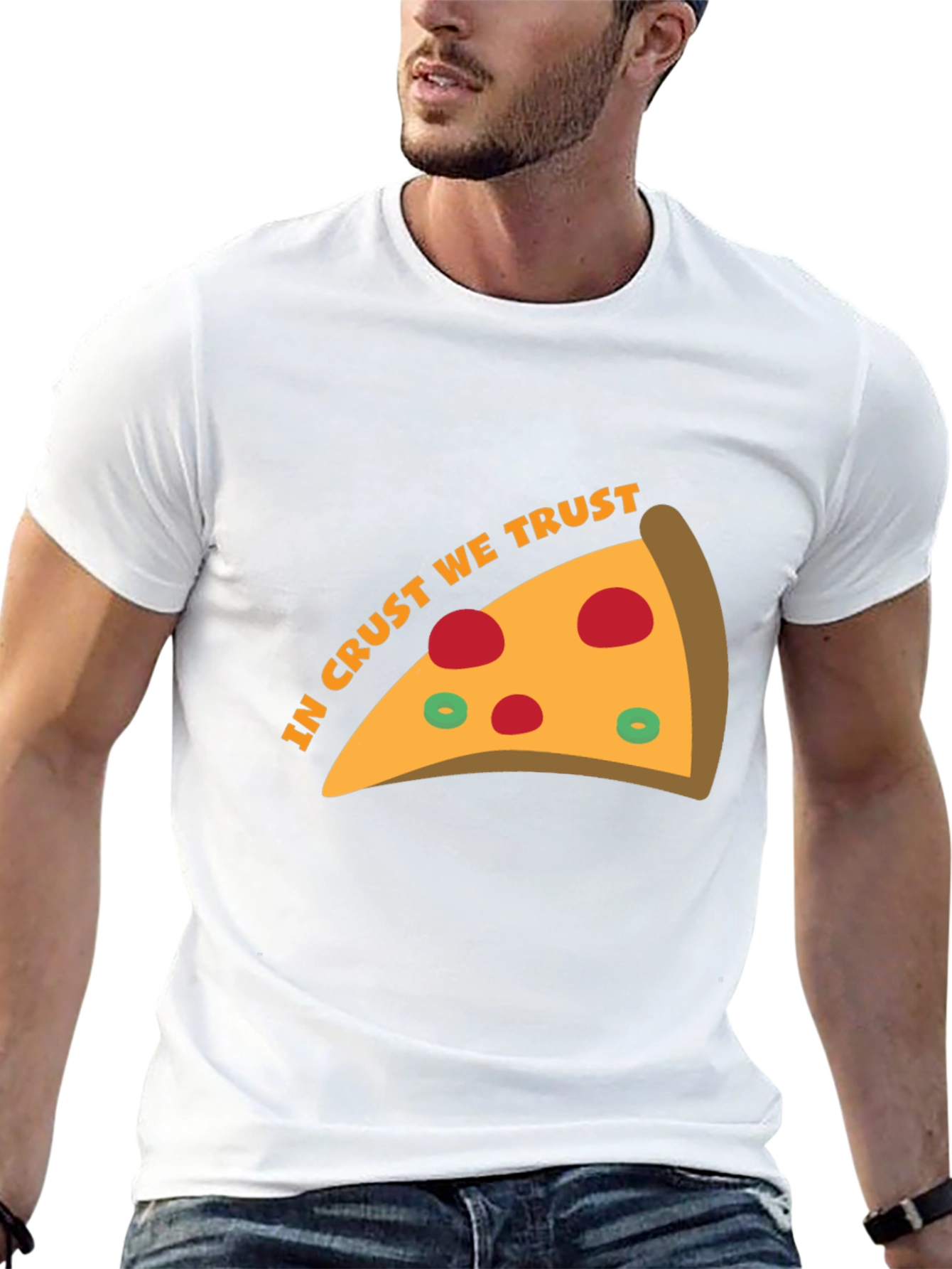 In Crust We Trust Pizza T-Shirt
