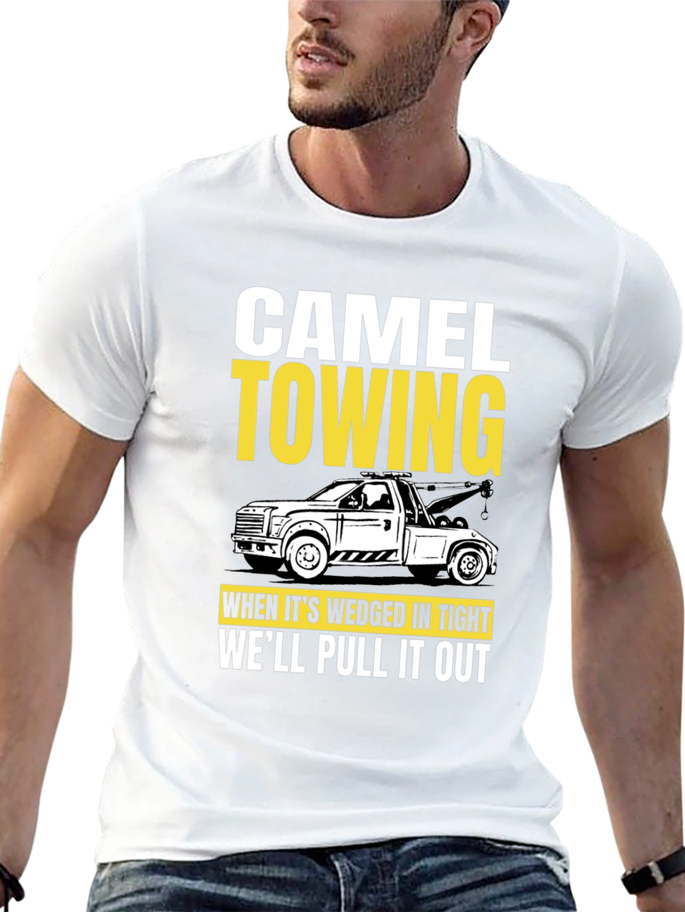 Camel Towing Funny Graphic Tee Shirt