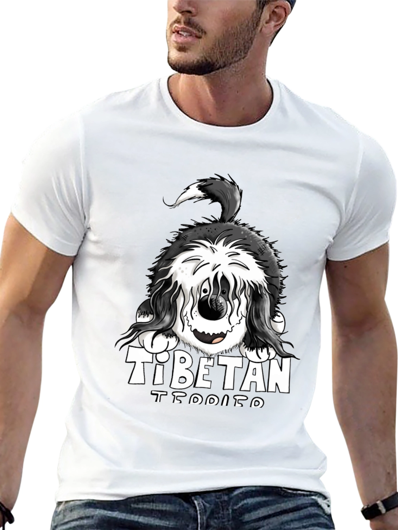 Tibetan TEDDITO Funny Dog T-Shirt