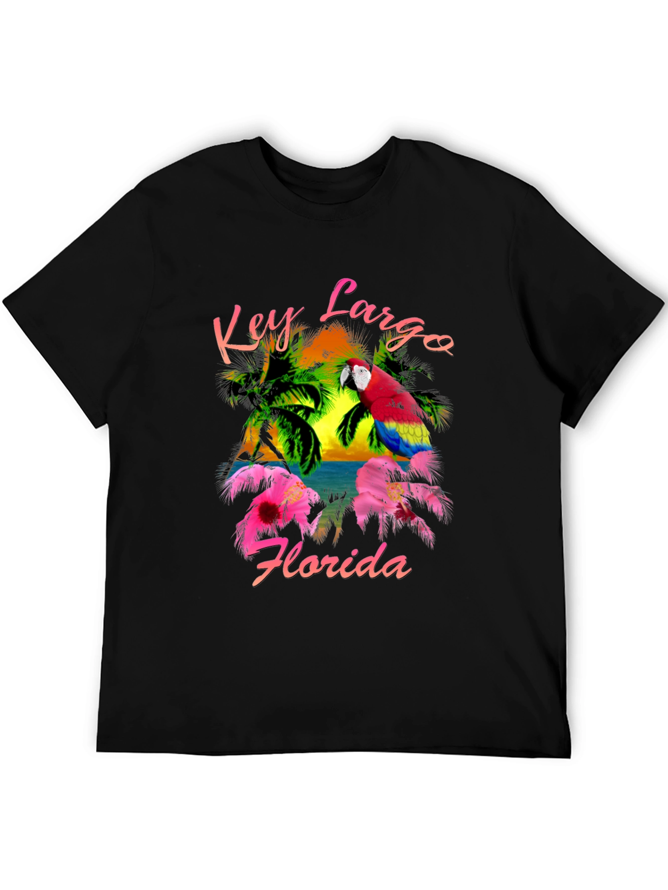 Key Largo Florida Parrot T-Shirt