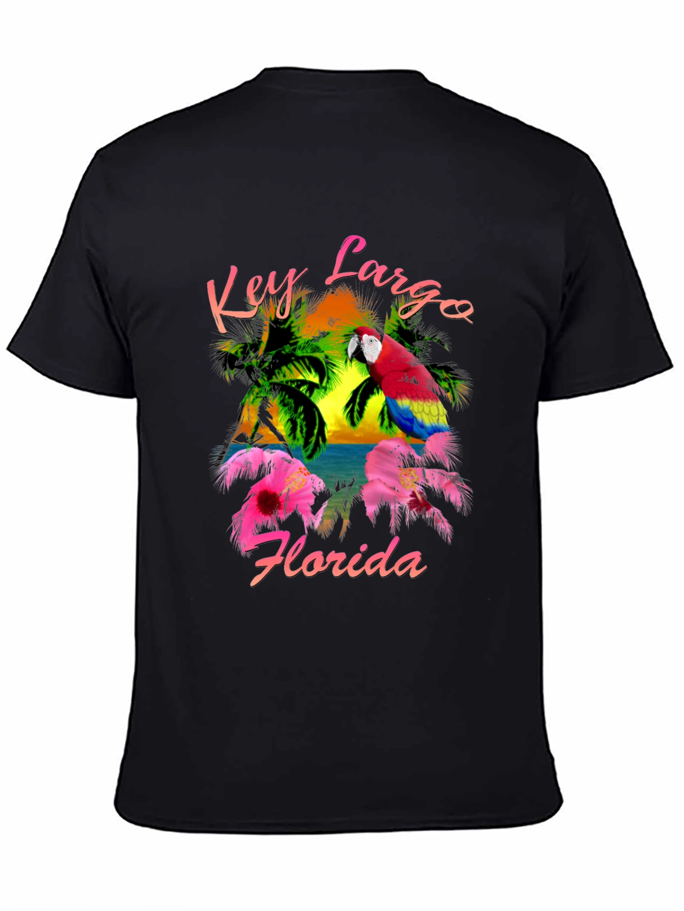 Key Largo Florida Parrot T-Shirt