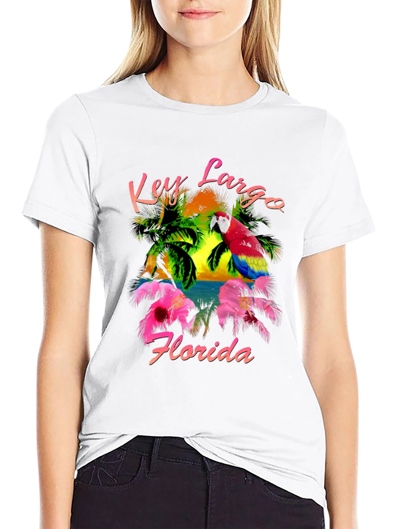 Key Largo Florida Parrot T-Shirt