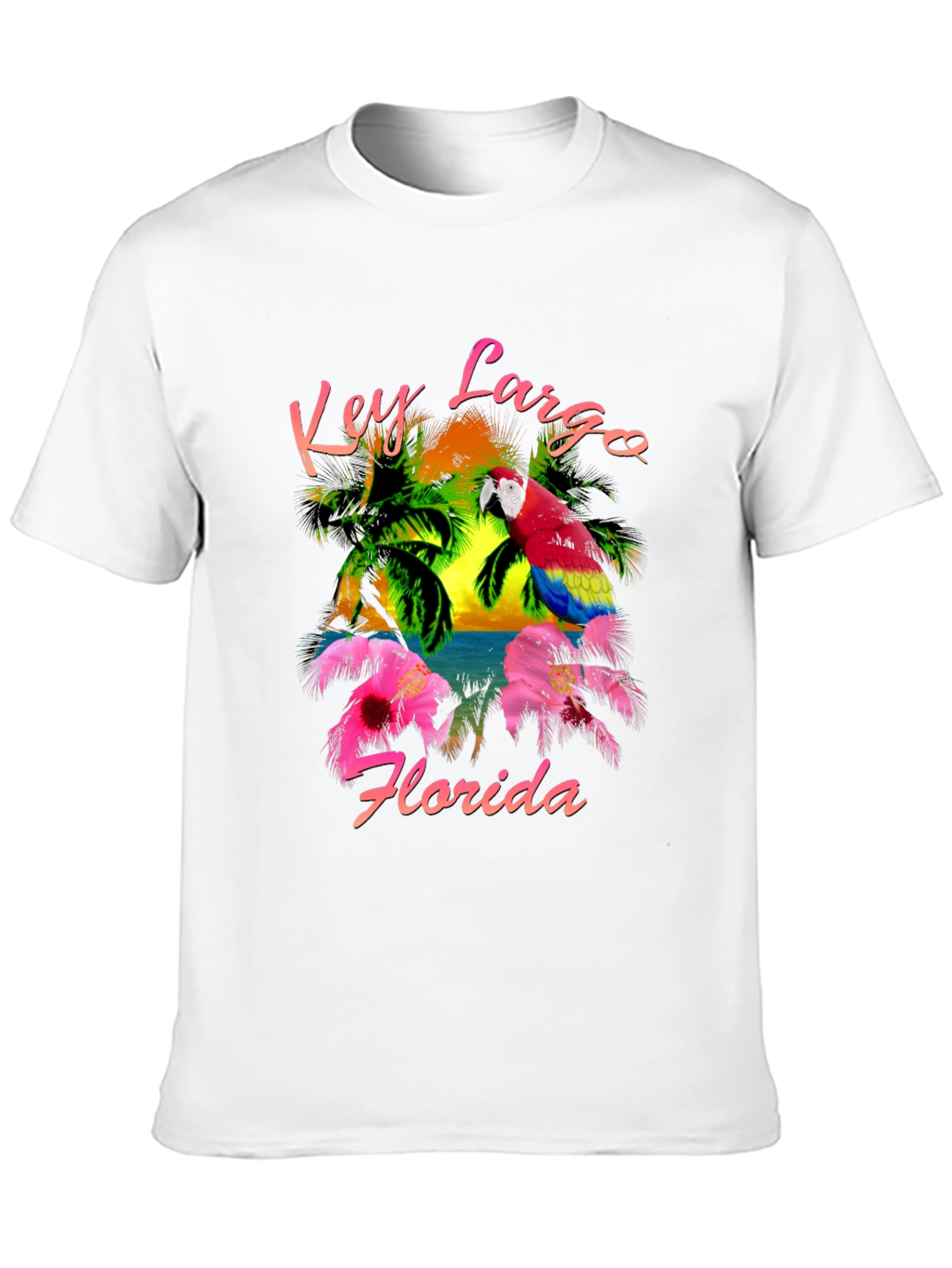 Key Largo Florida Parrot T-Shirt