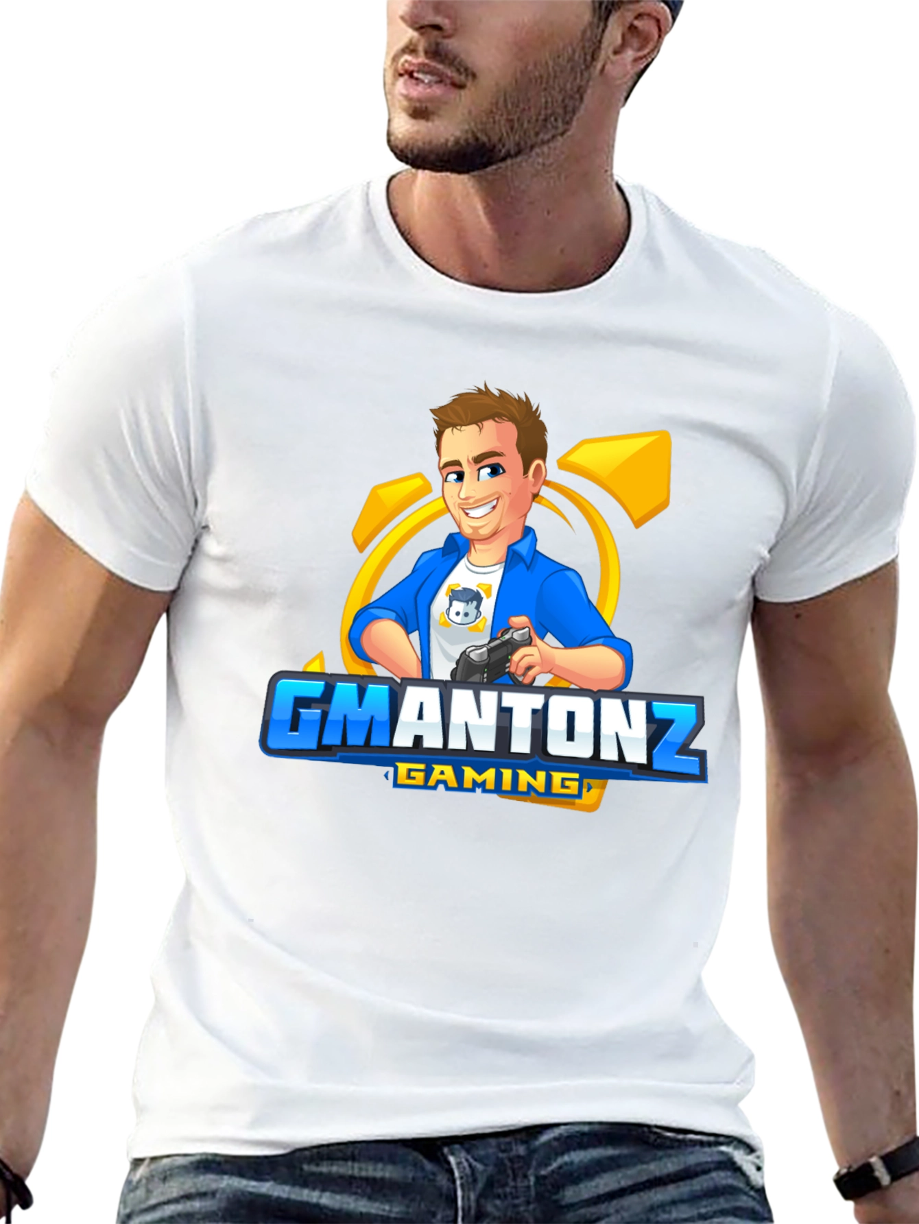GMANTONZ Gaming Black T-Shirt