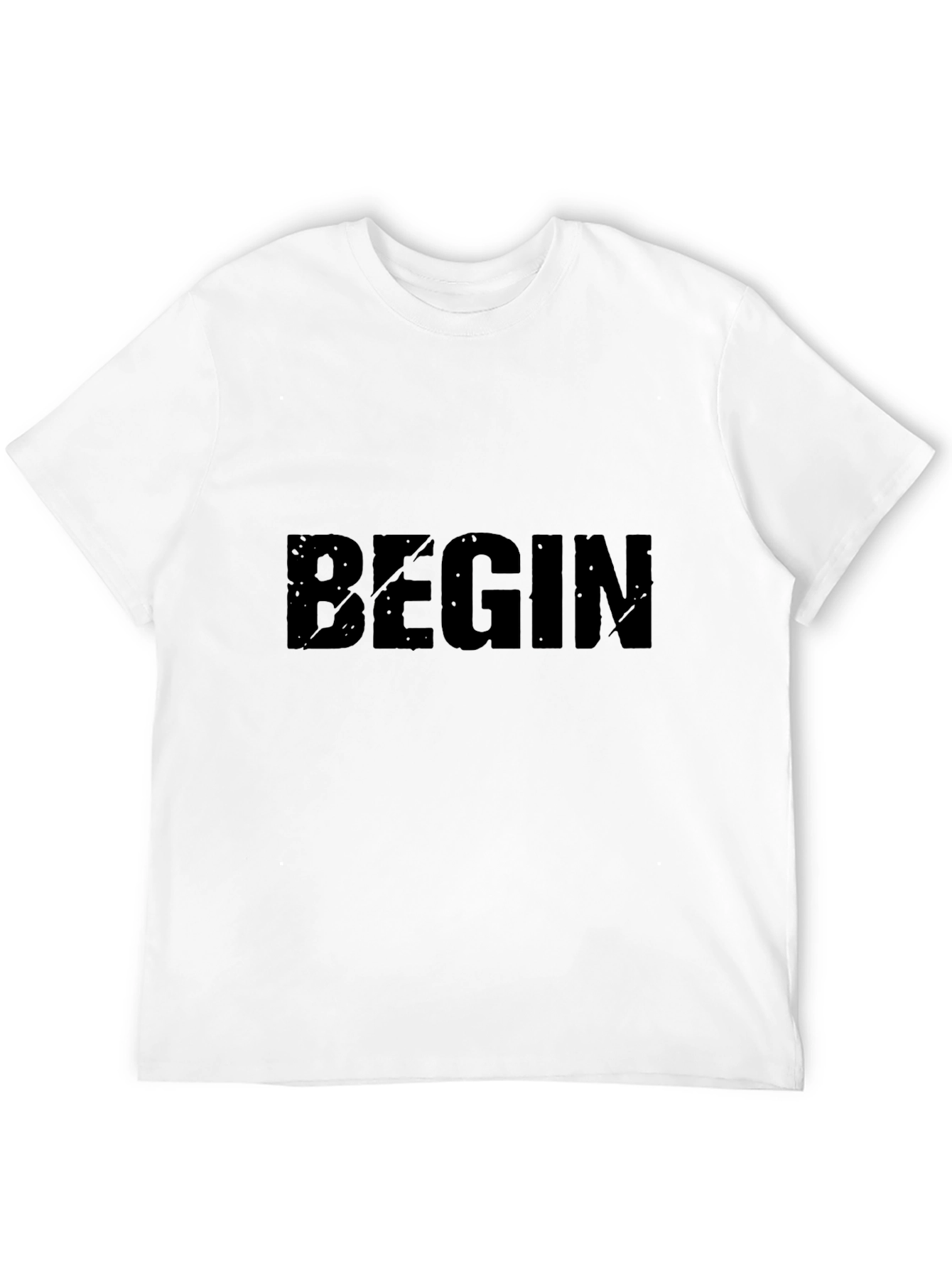 Begin Graphic Print Black T-Shirt