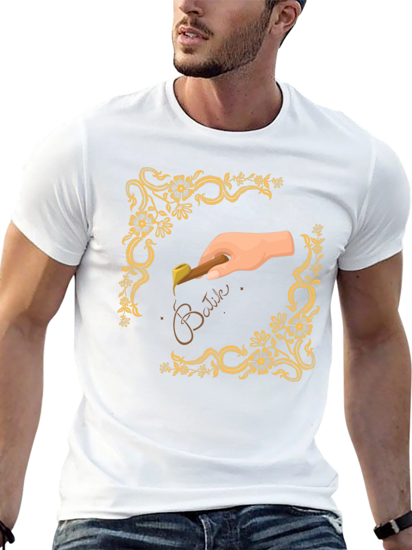 Batik Art Tee - Hand Crafted Design