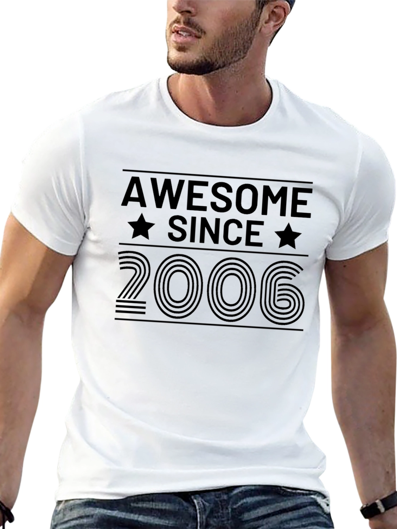 Awesome Since 2006 Black Graphic Tee