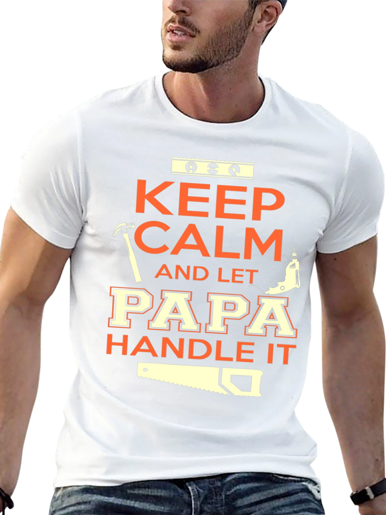 Keep Calm Papa Handle It T-Shirt