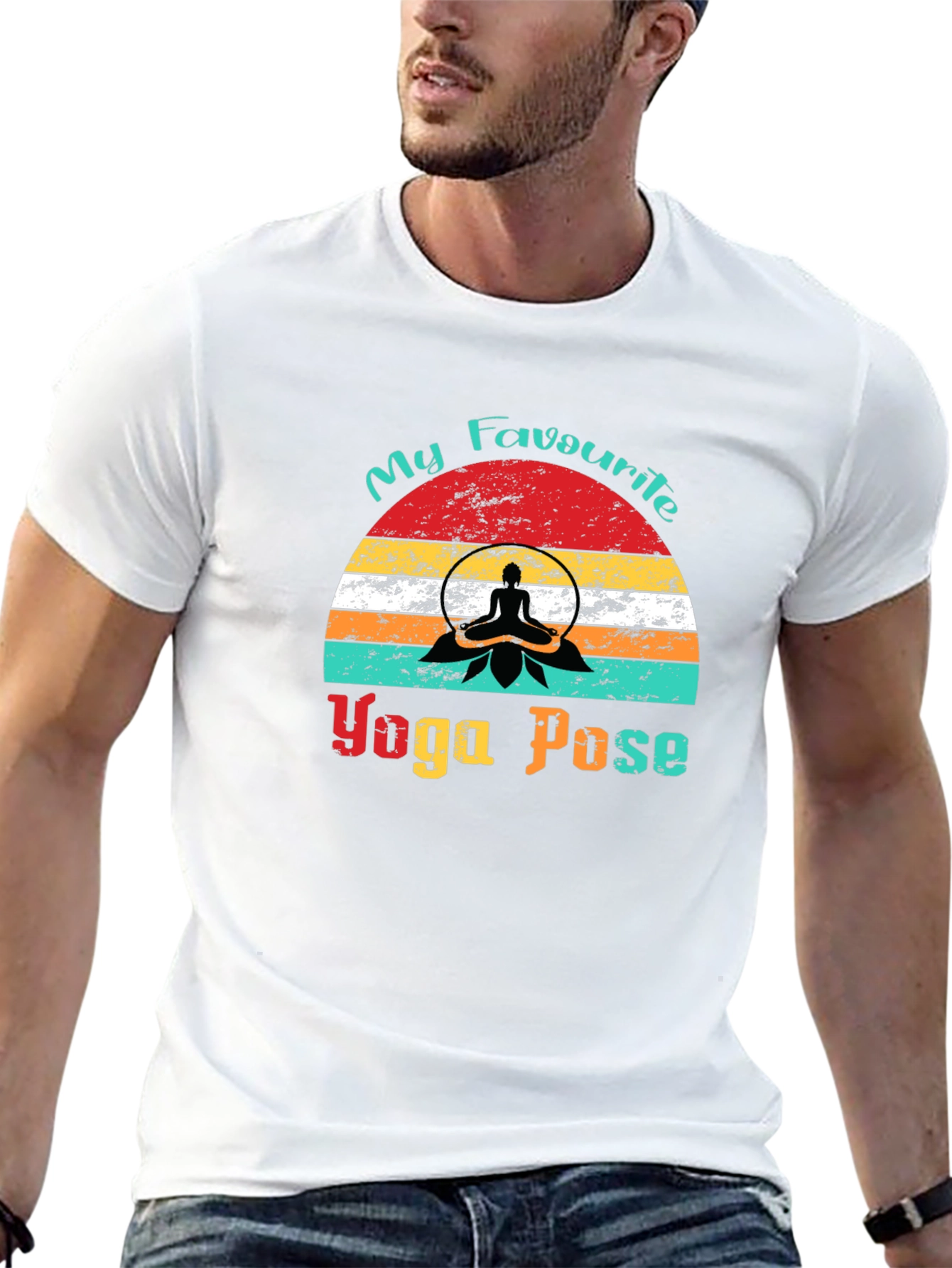 My Favourite Yoga Pose Black T-Shirt