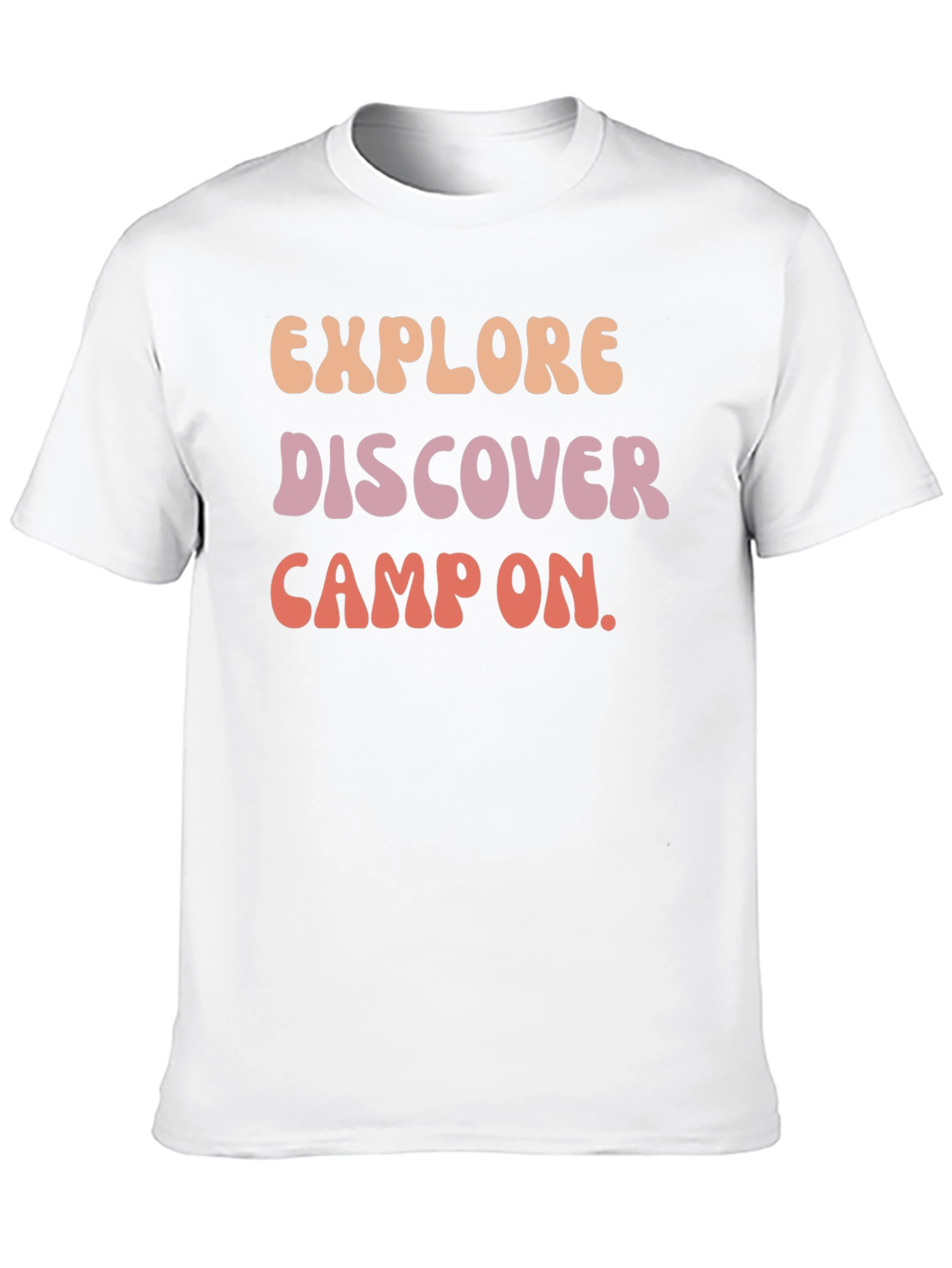 Explore Discover Camp On Graphic Tee