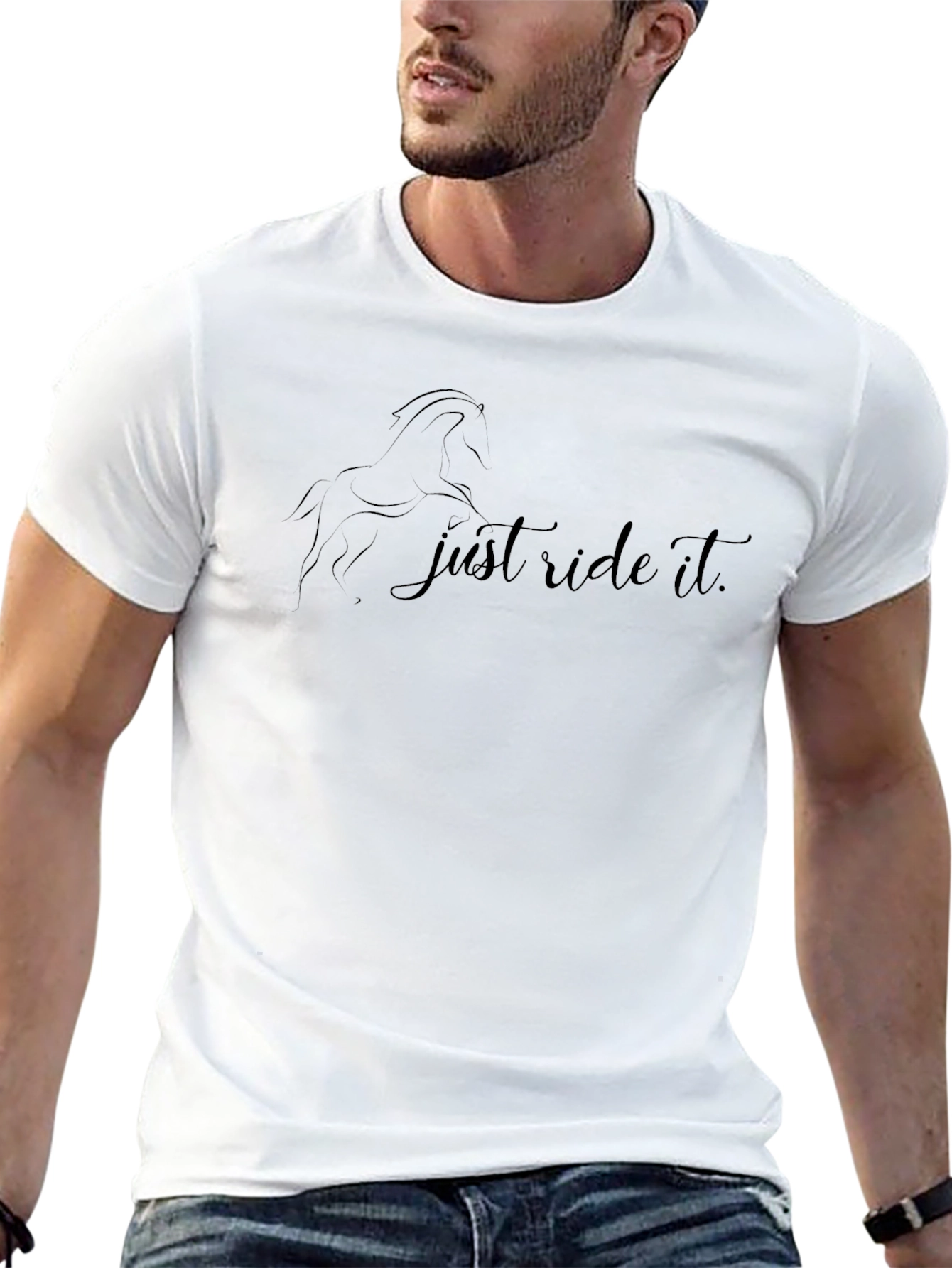 Just Ride It Black T-Shirt