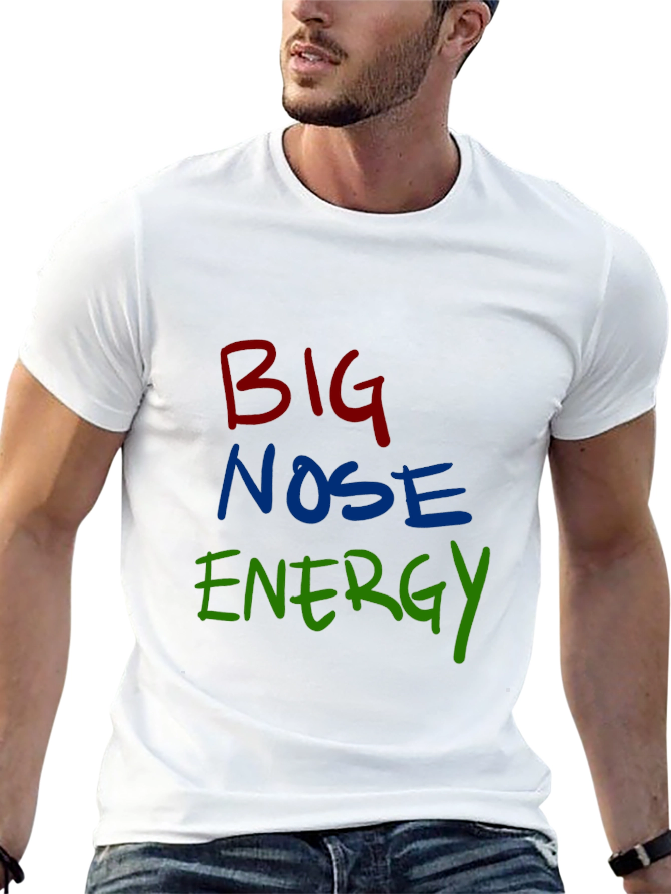 Big Nose Energy Black Graphic Tee