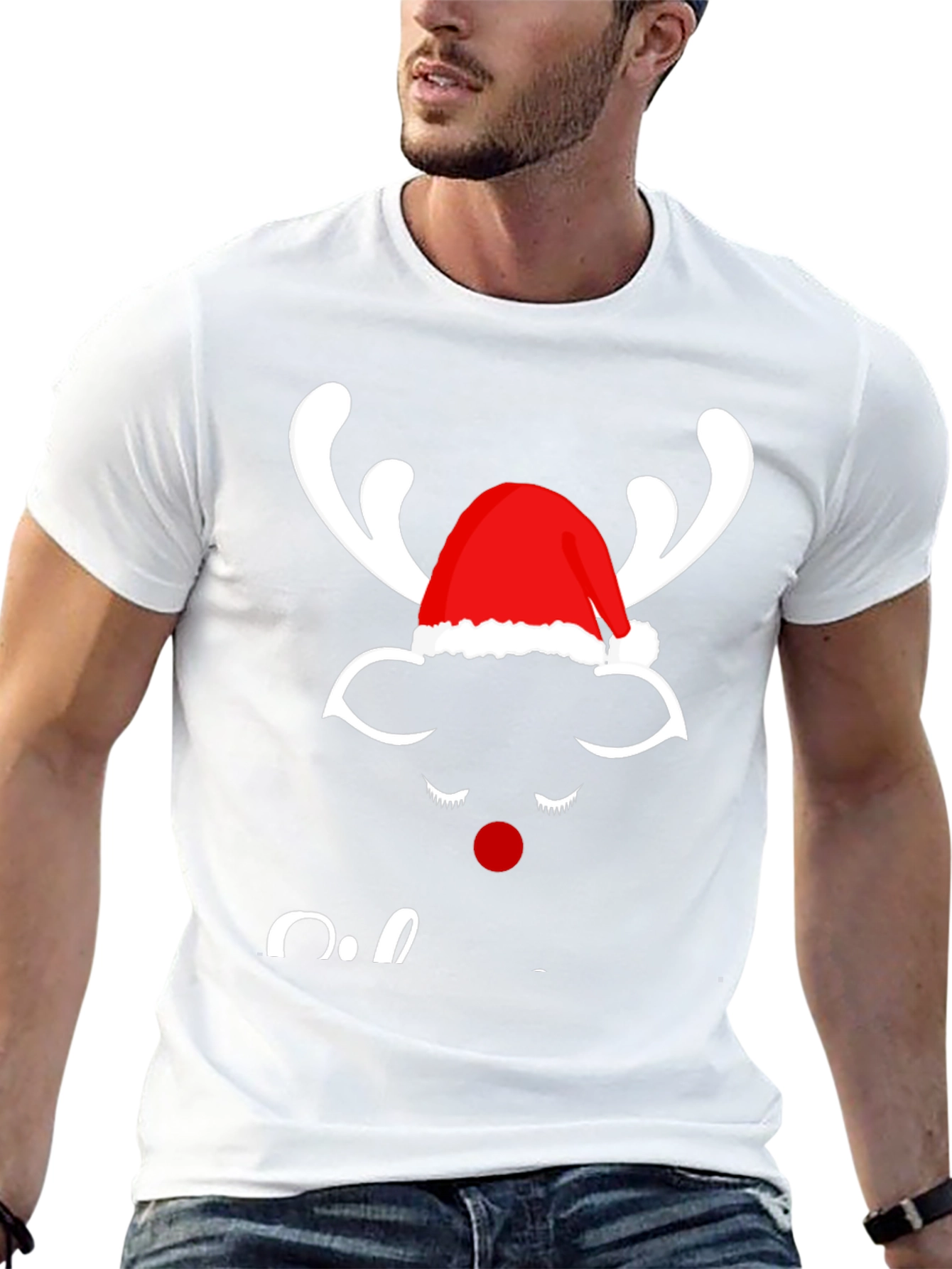 Festive Reindeer Graphic Tee