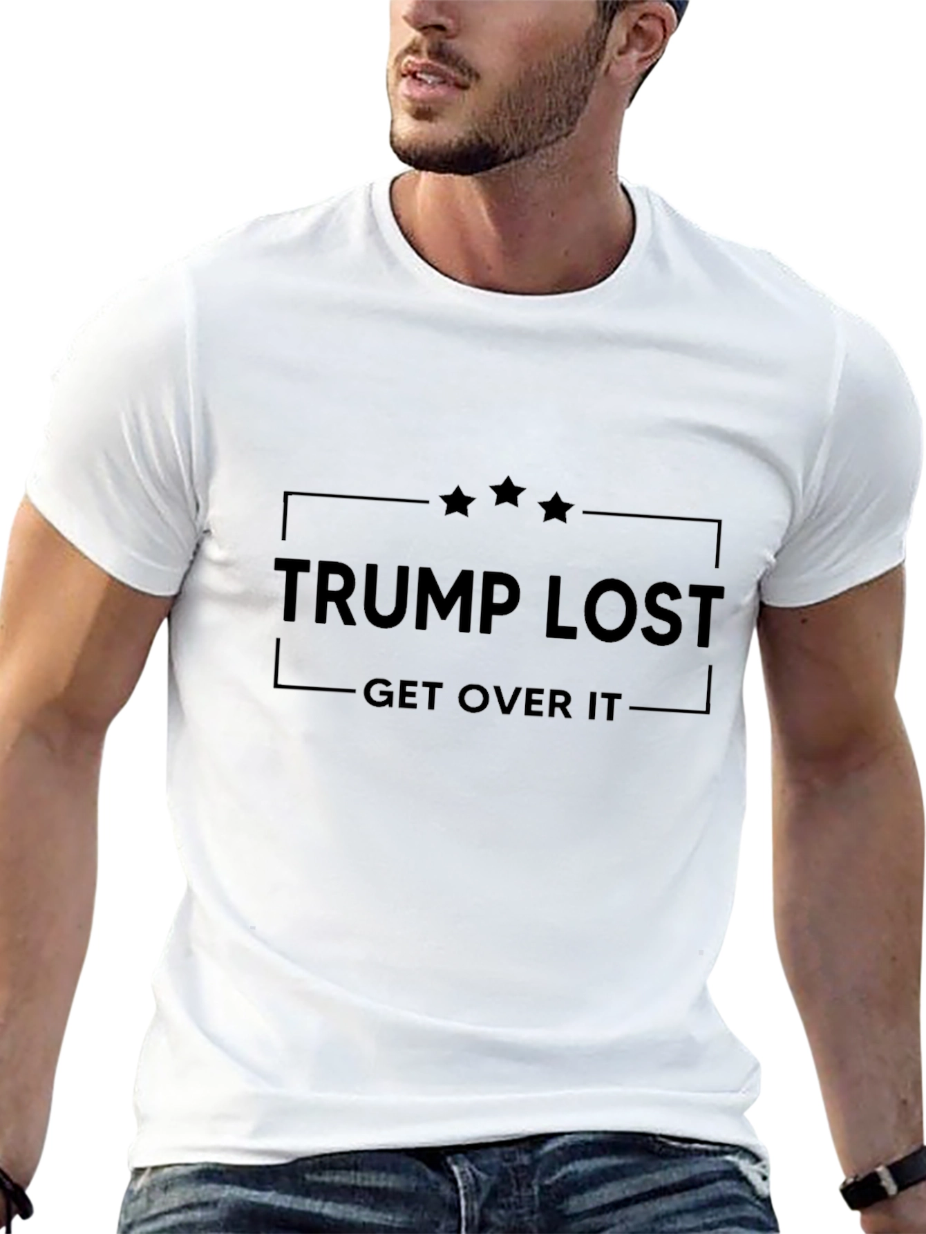 Trump Lost Get Over It Black T-Shirt