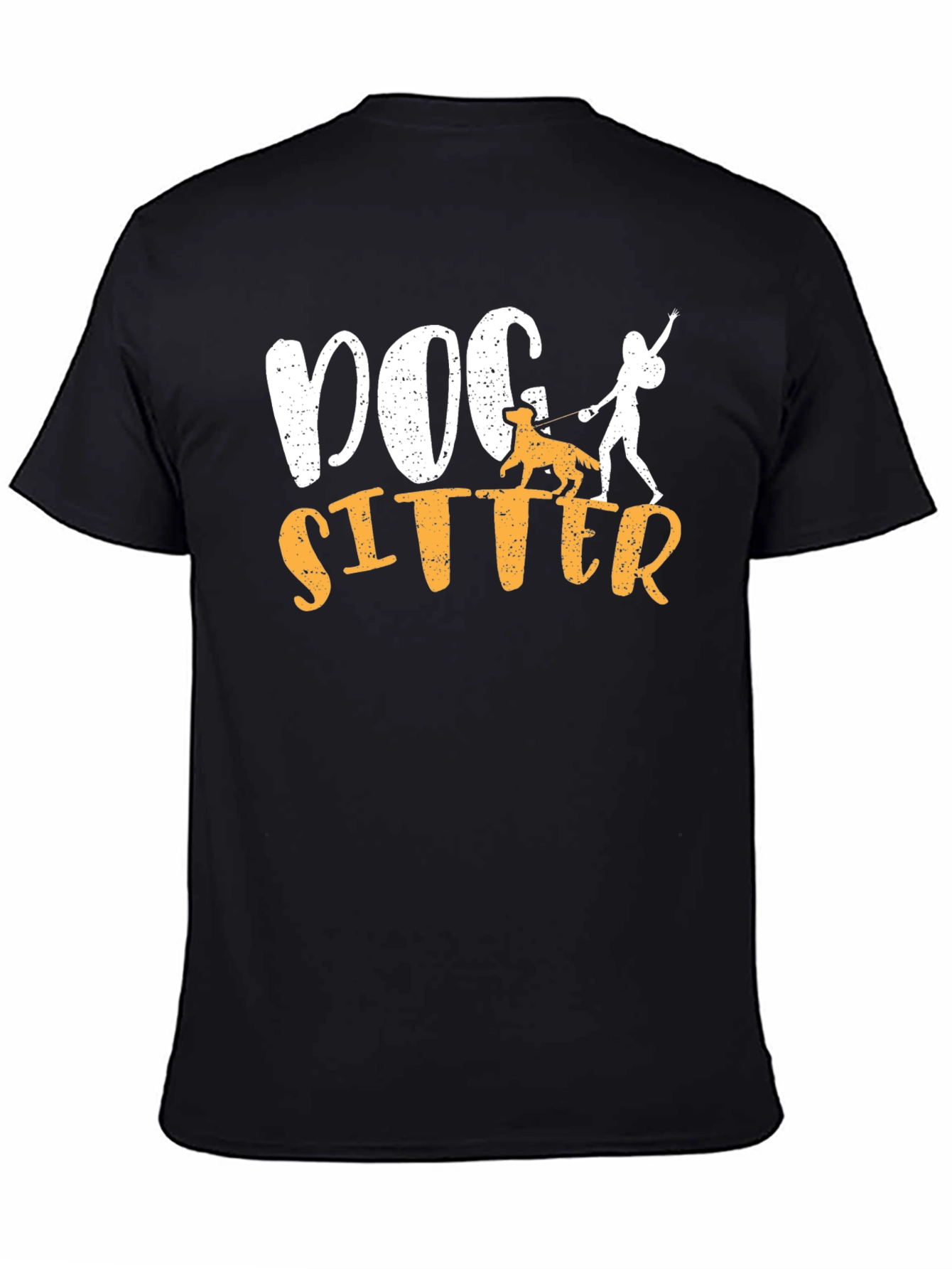 Dog Sitter Graphic T-Shirt - Unisex Black Tee