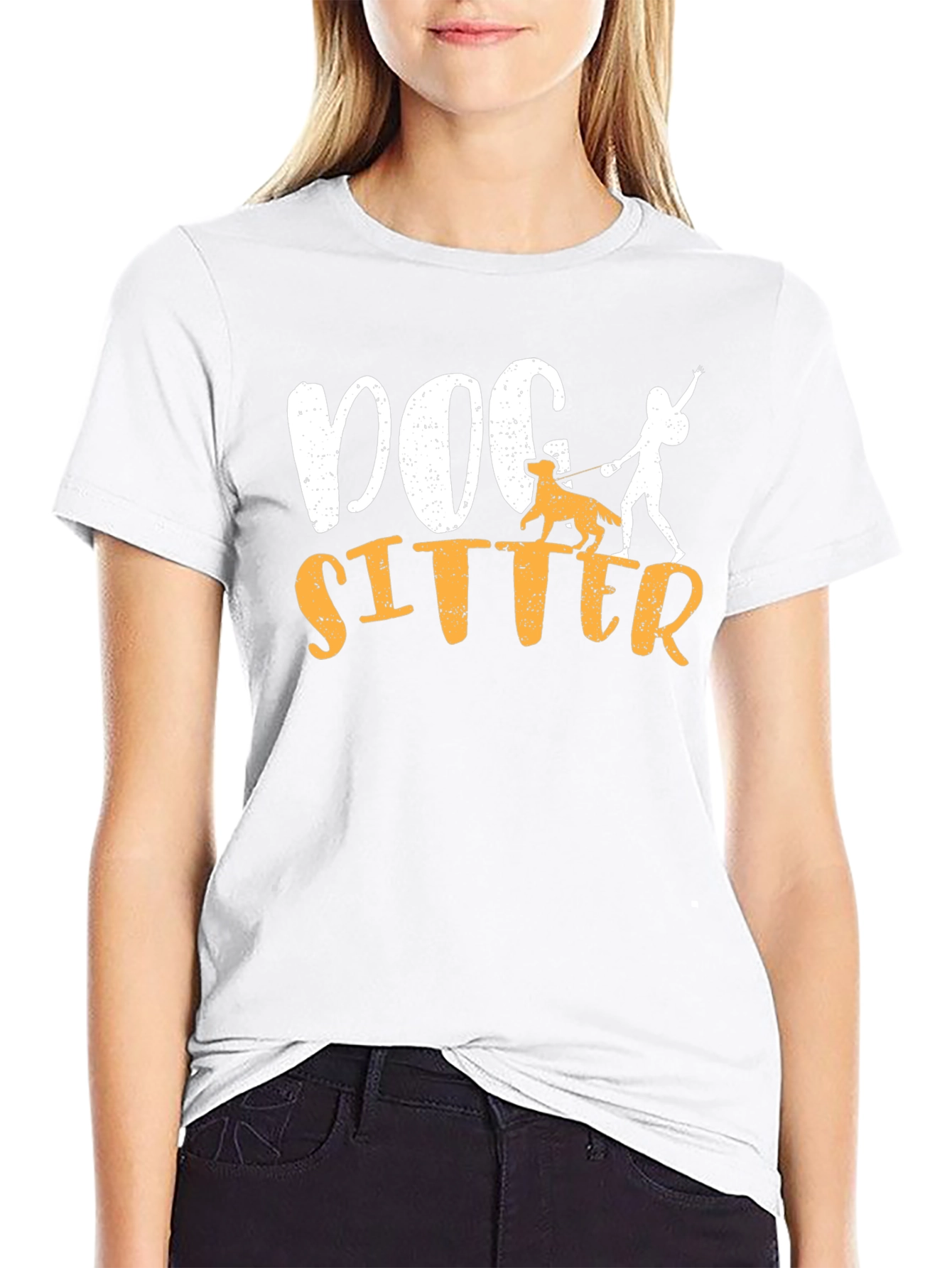 Dog Sitter Graphic T-Shirt - Unisex Black Tee