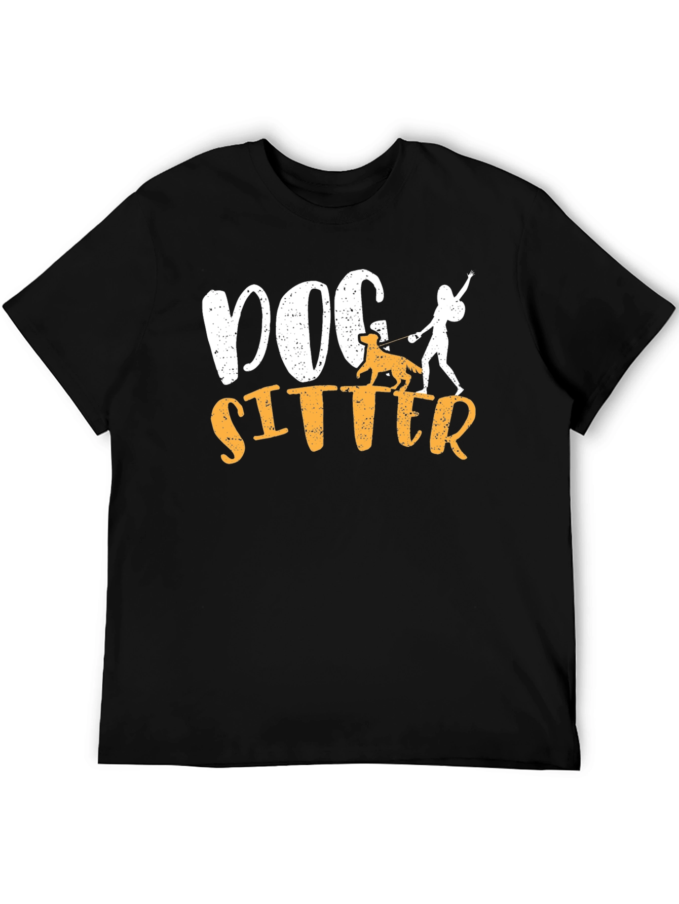 Dog Sitter Graphic T-Shirt - Unisex Black Tee