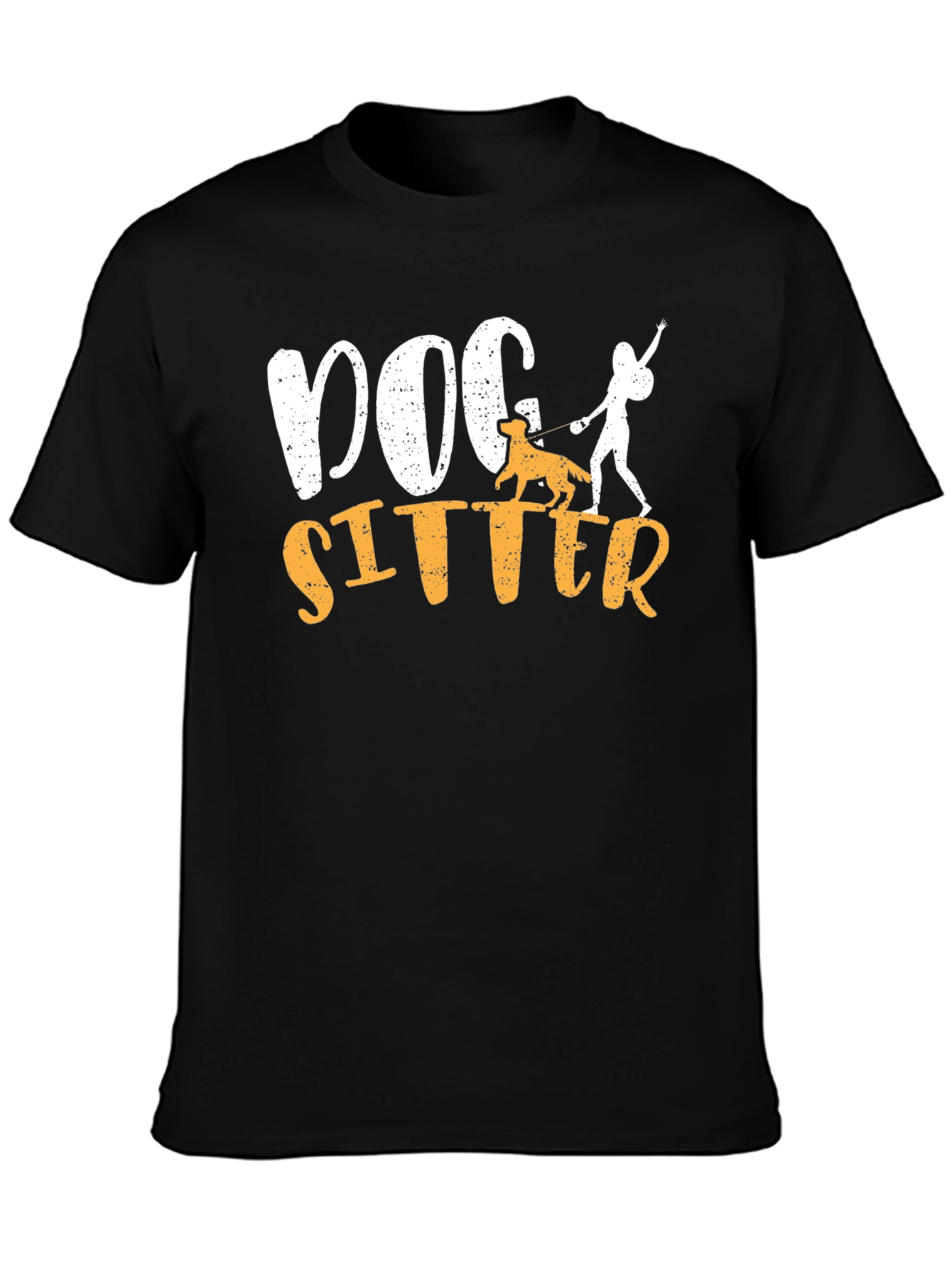 Dog Sitter Graphic T-Shirt - Unisex Black Tee