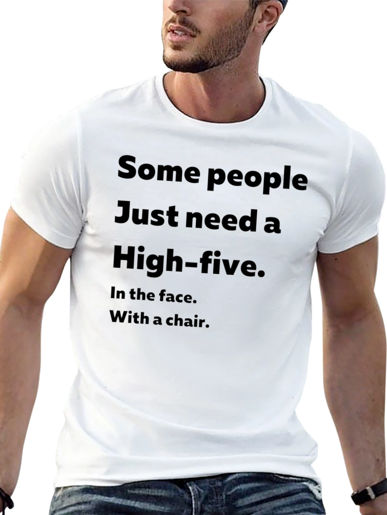 Sarcastic High-Five Graphic Tee - Humor T-Shirt