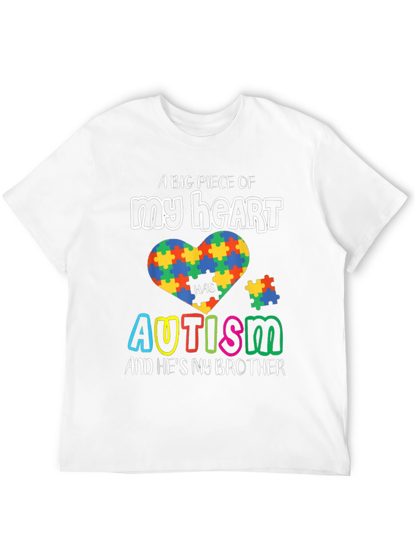 Autism Awareness T-Shirt - A Piece of My Heart