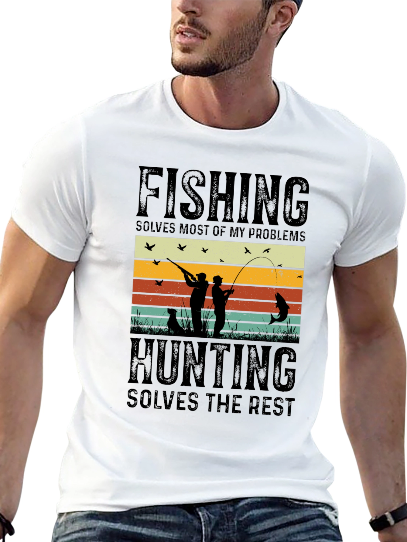 Fishing & Hunting Solve My Problems T-Shirt
