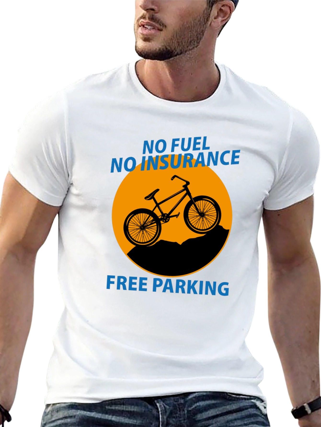 No Fuel No Insurance Funny Bike T-Shirt