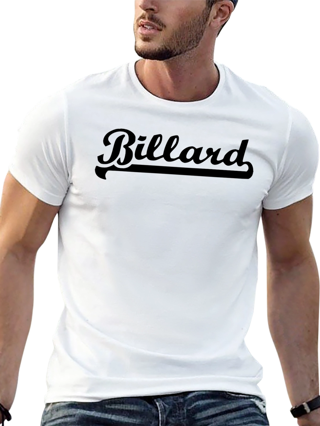 Billiard T-Shirt - Retro Style Billiard Player Tee