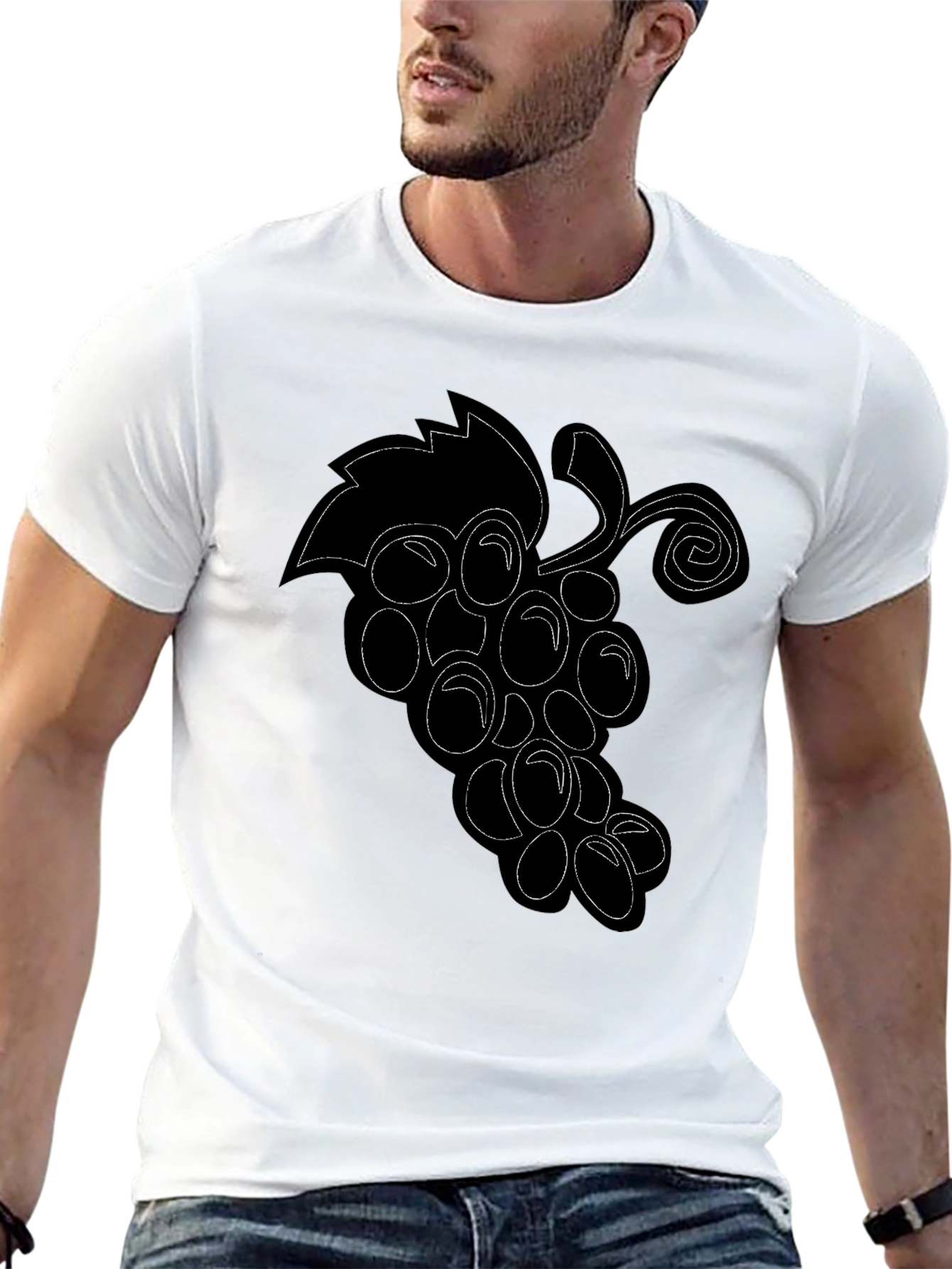 Grapes Graphic T-Shirt - Black