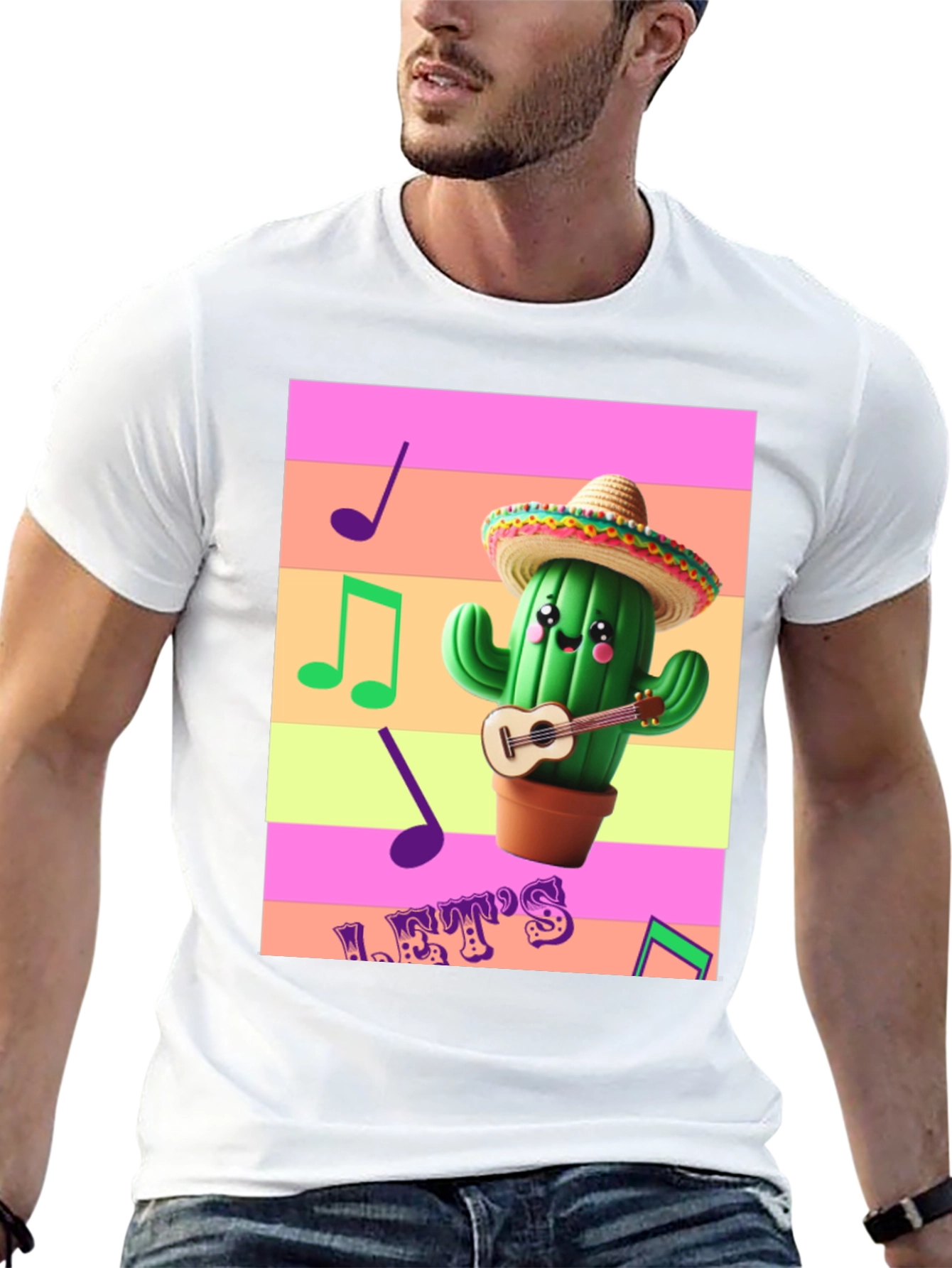 Cactus Musician Graphic Tee