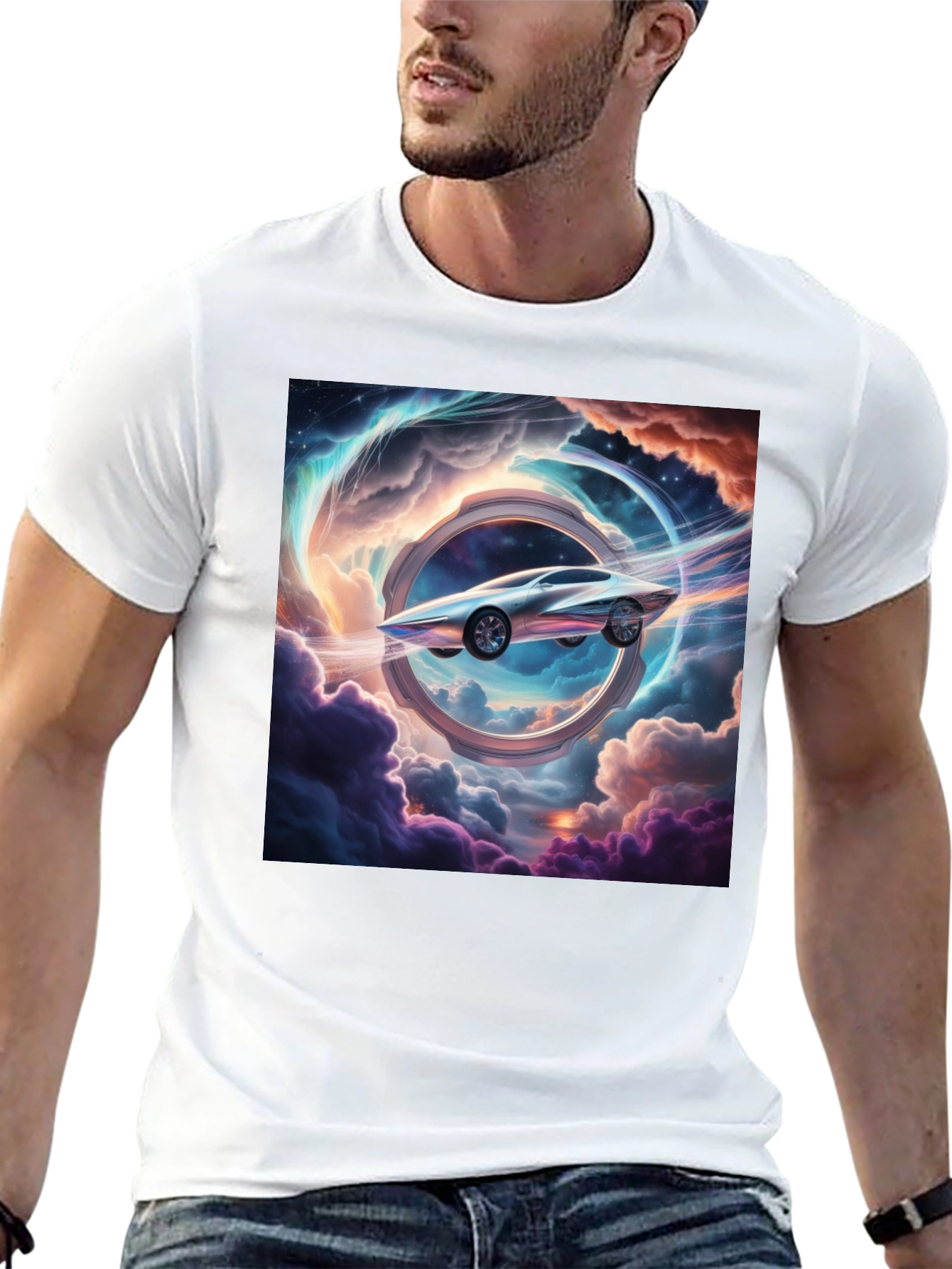Futuristic Car Through Time T-Shirt