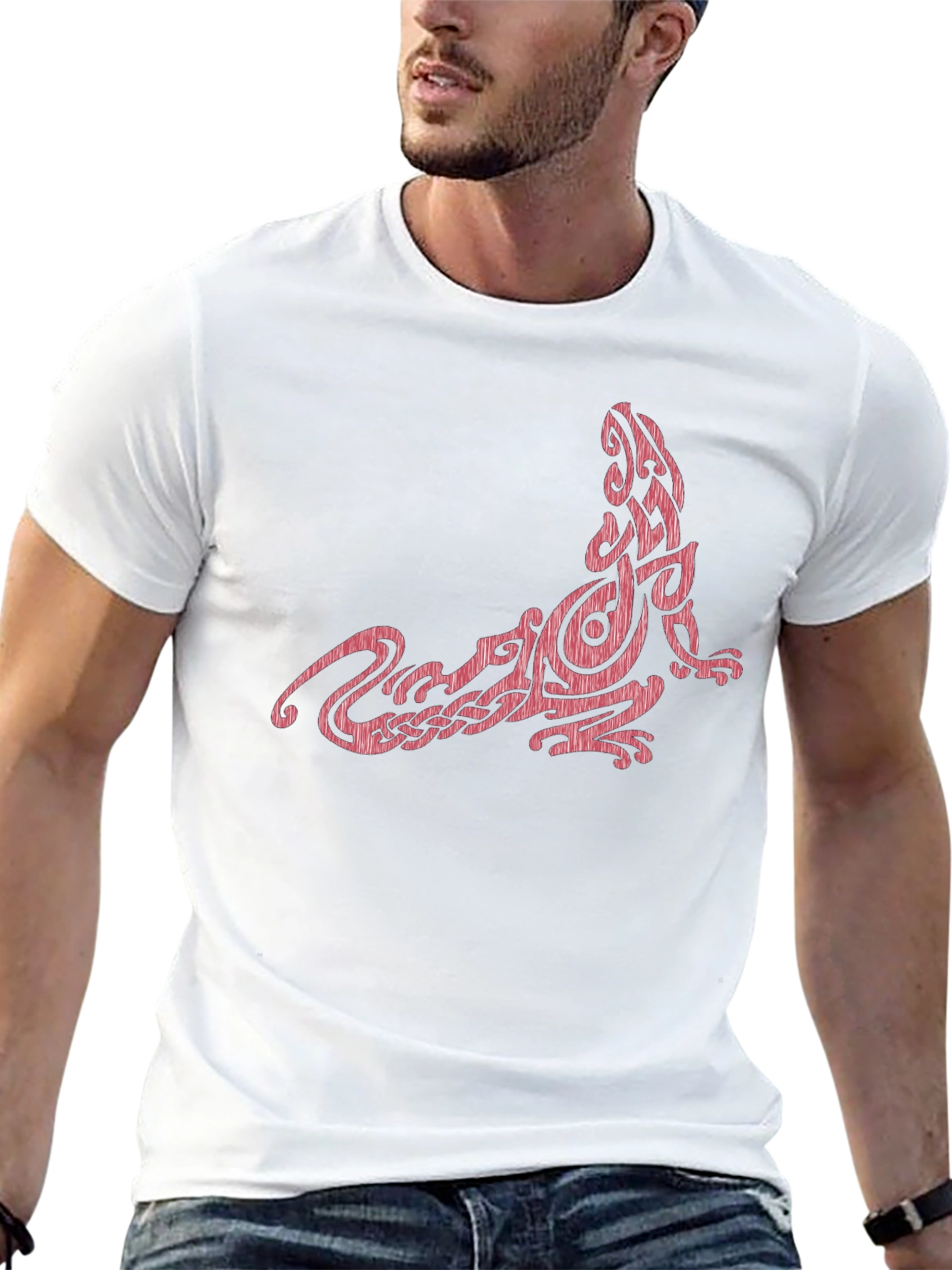 Celtic Lizard Graphic Tee - Black
