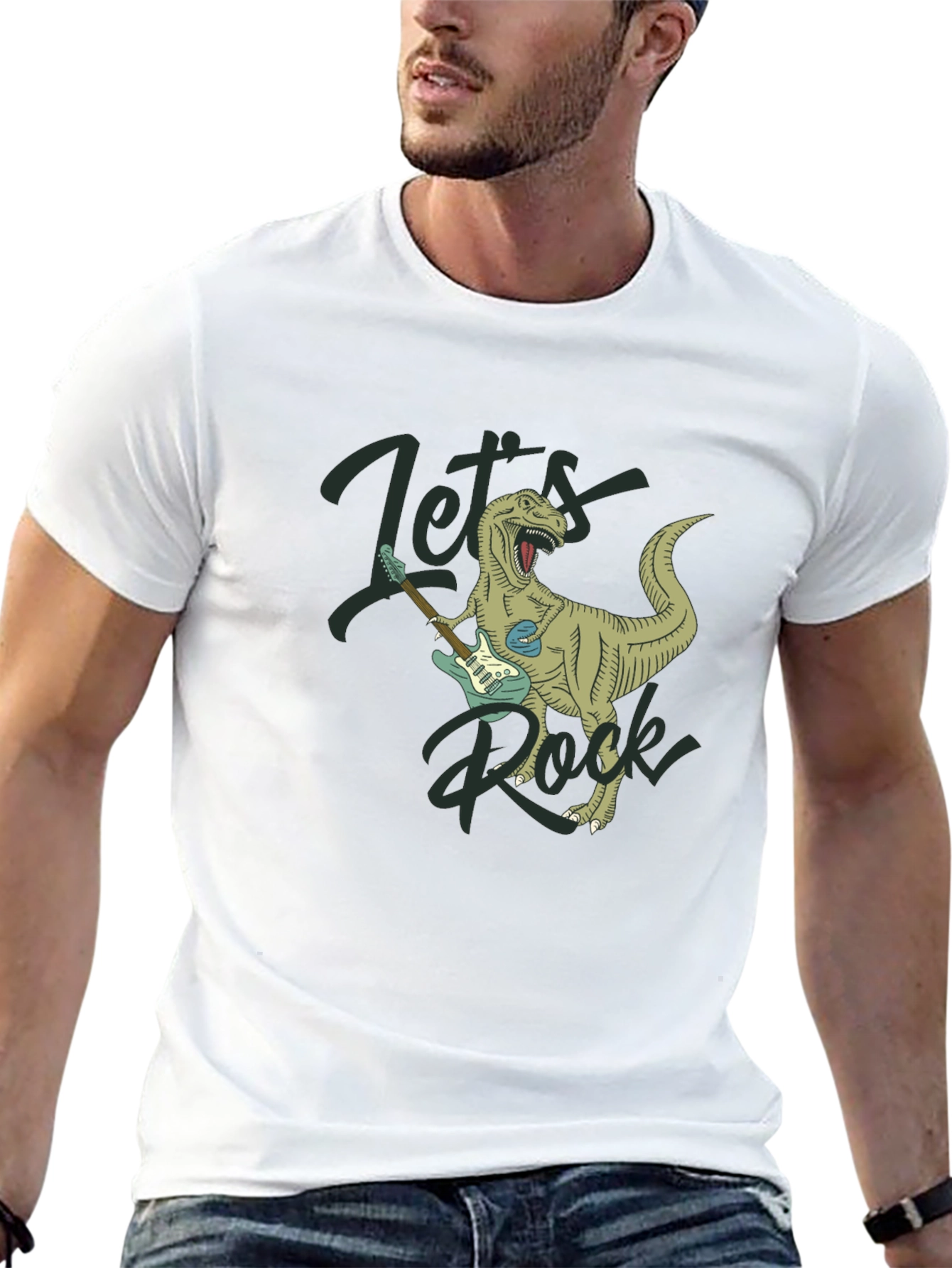Lets Rock T-Rex Graphic Tee