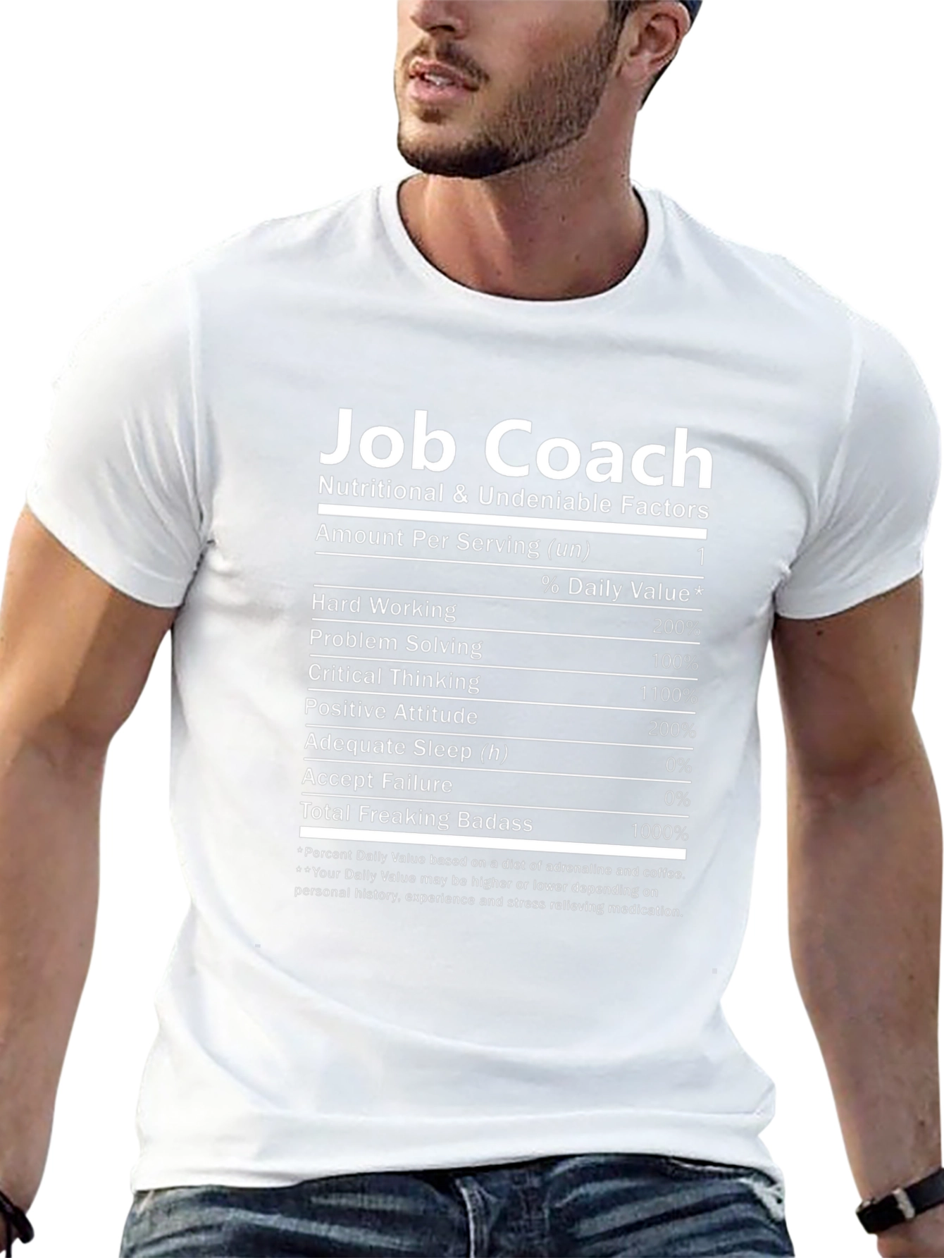 Job Coach T-Shirt: Nutritional Facts