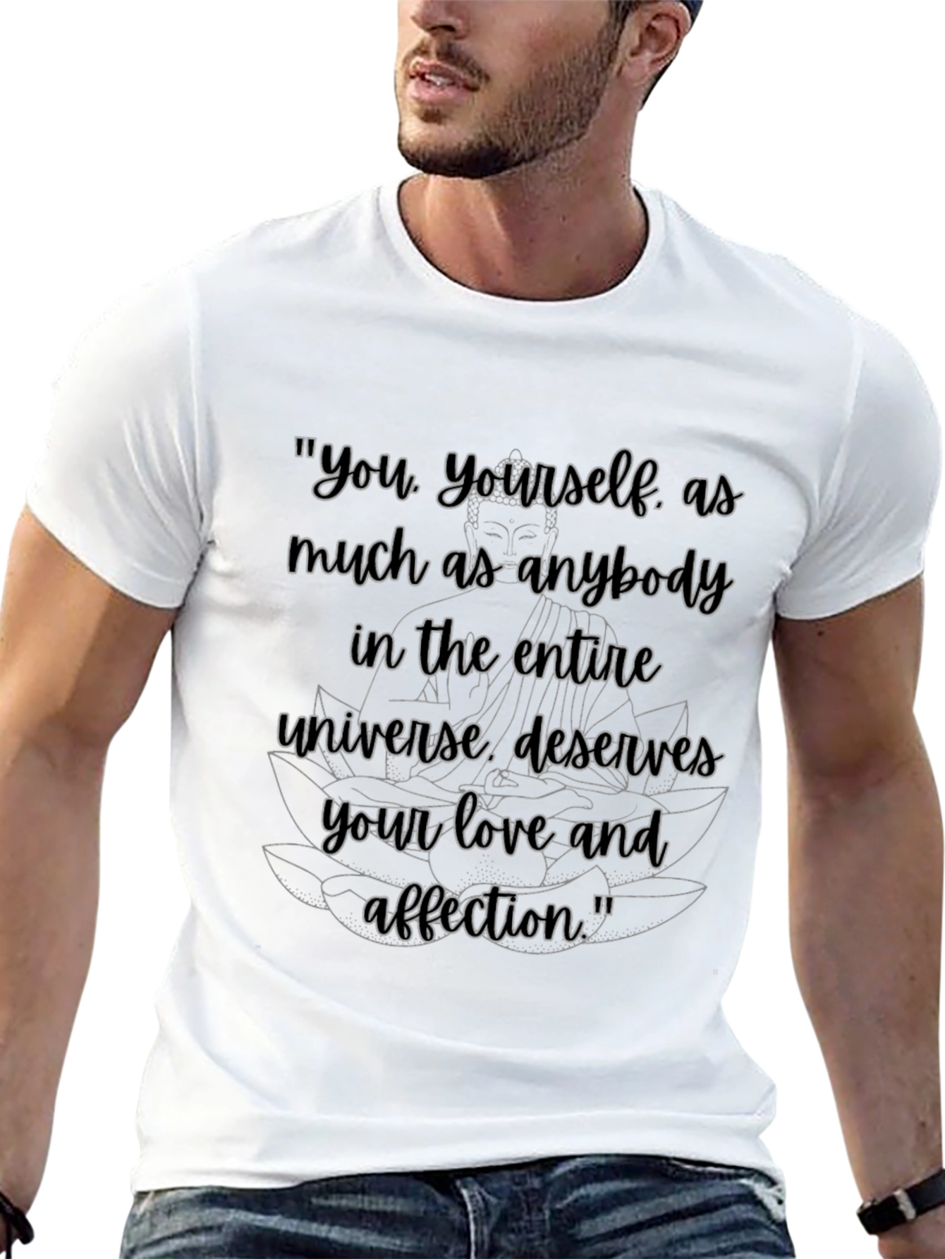 Inspirational Buddha Quote Graphic T-Shirt