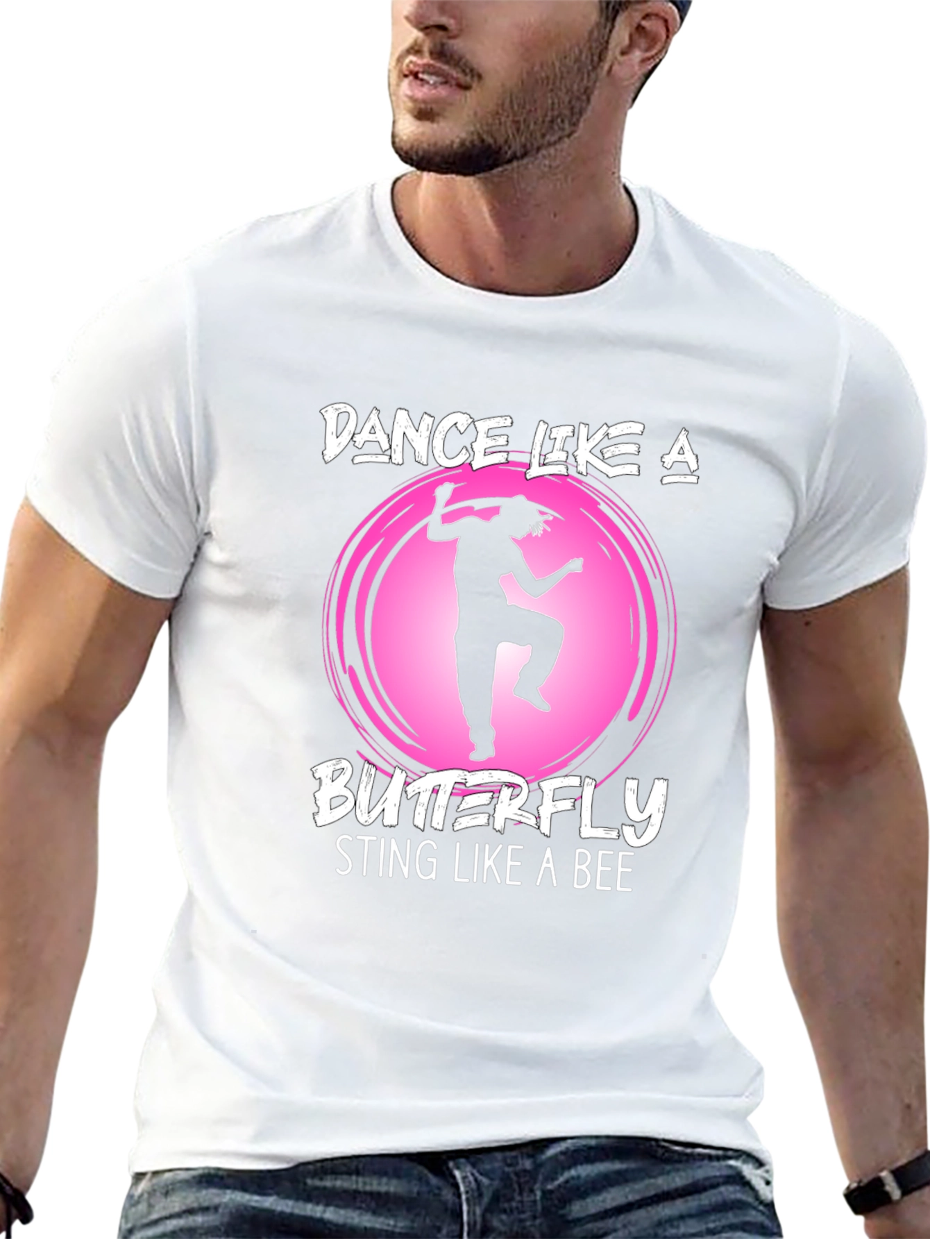 Dance Like a Butterfly Graphic T-Shirt - Black