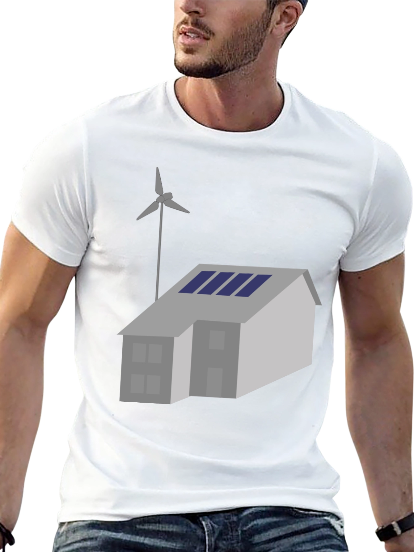 Eco Home T-Shirt: Solar & Wind Powered Living