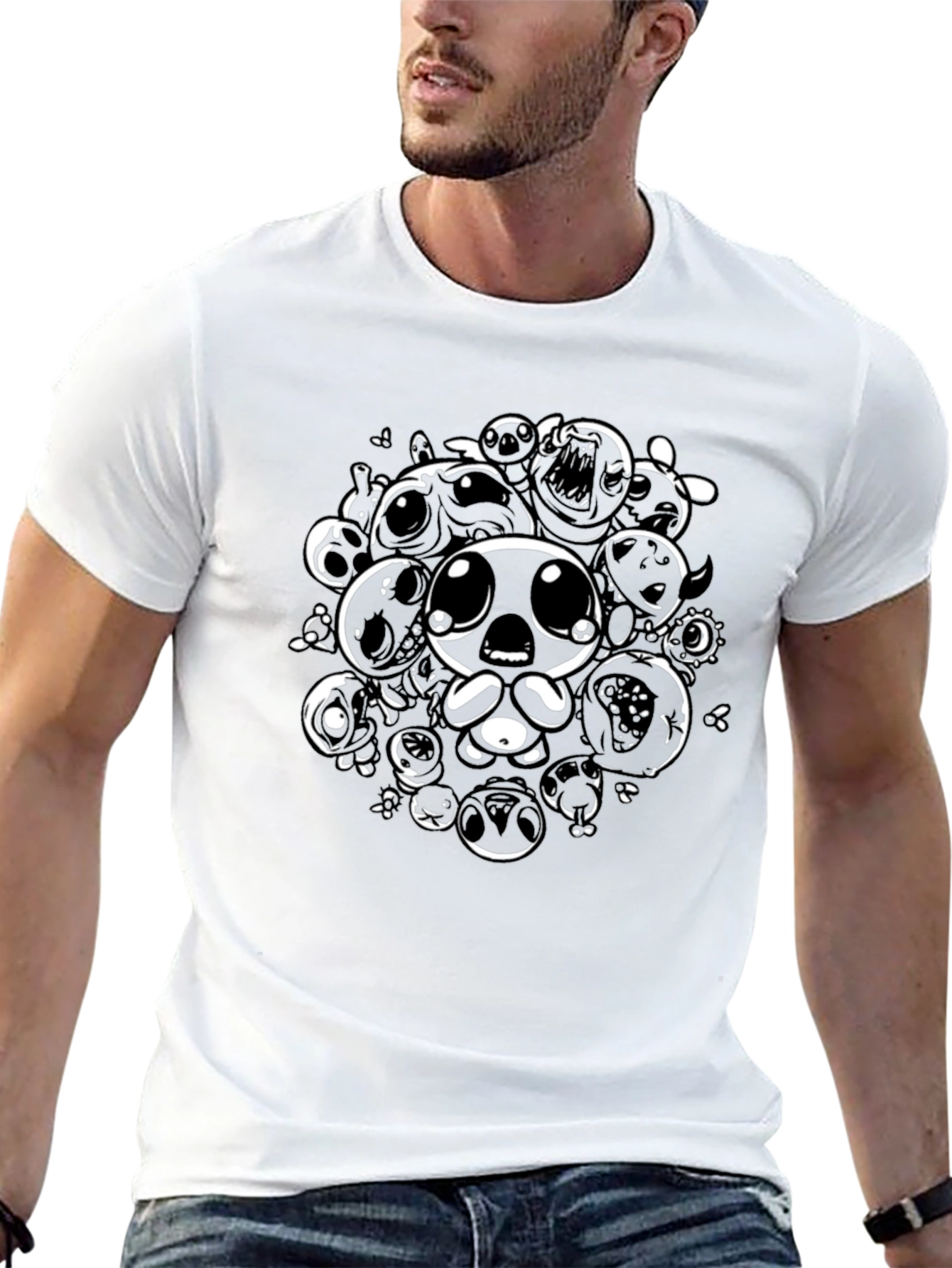 Gaming T-Shirt - Isaac Character Black Tee