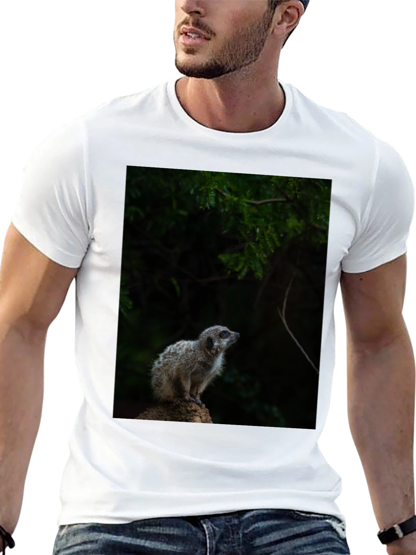 Meerkat Graphic Tee - Wildlife Animal Shirt