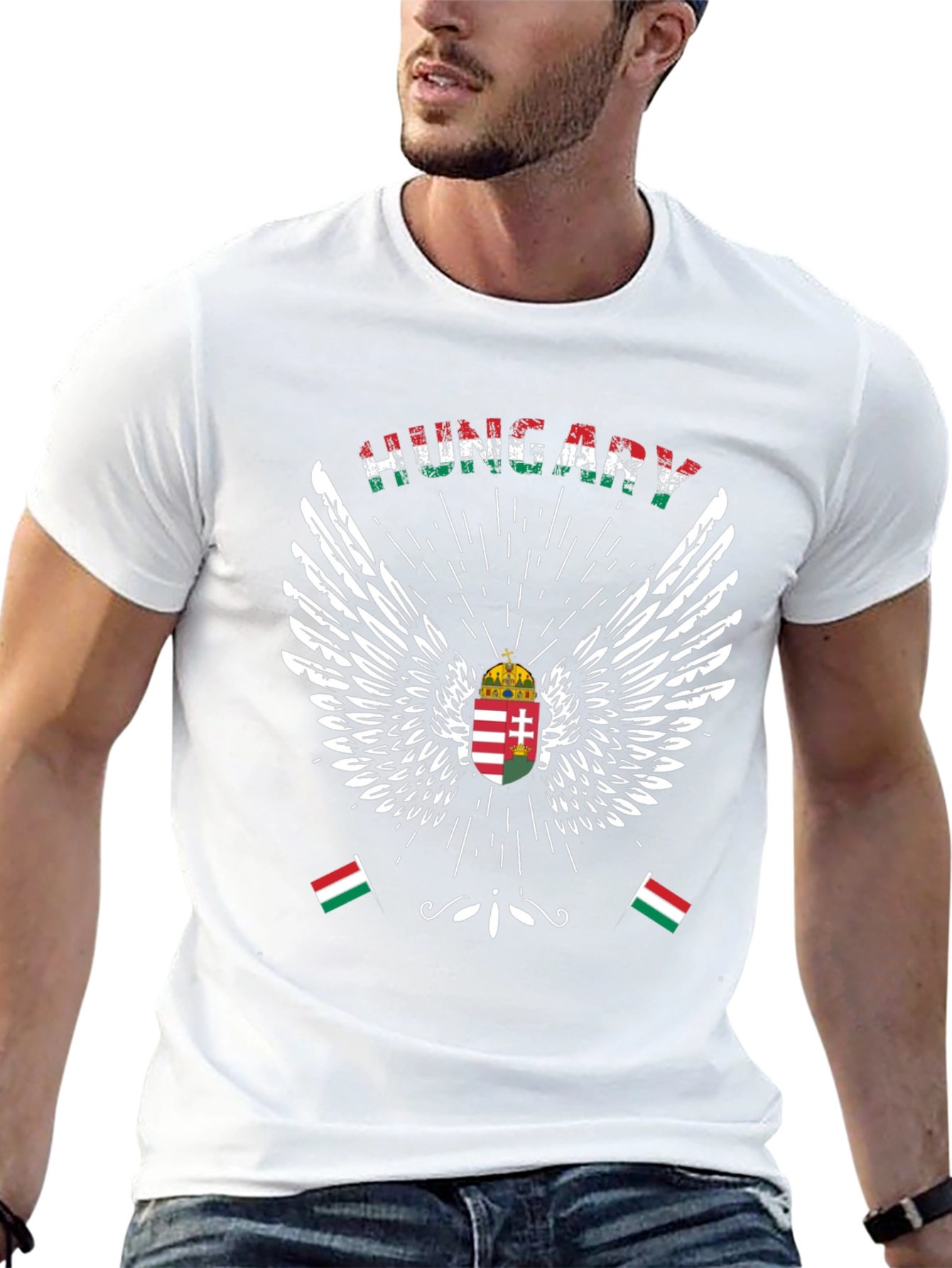 Hungary Flag Wings T-Shirt