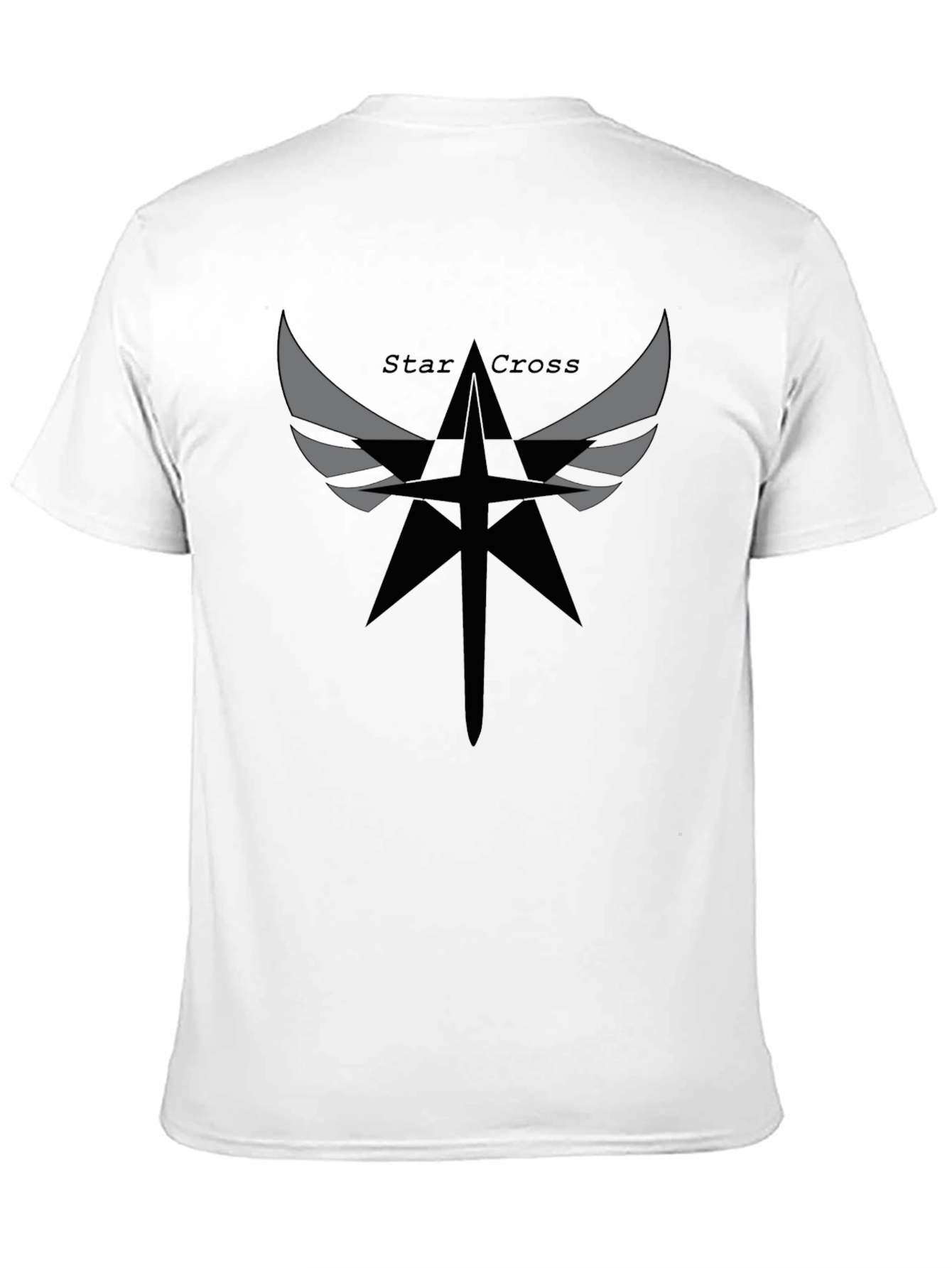 Star Cross Graphic Black T-Shirt