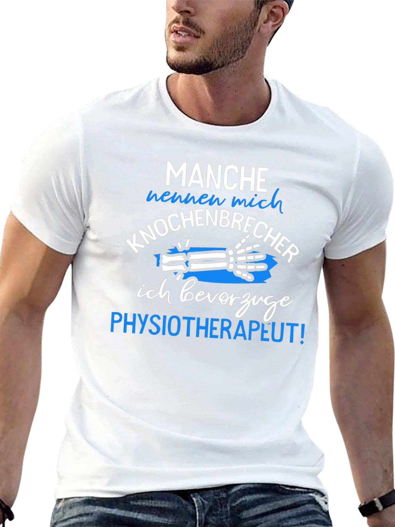 Funny Physical Therapist T-Shirt - Knochenbrecher Design