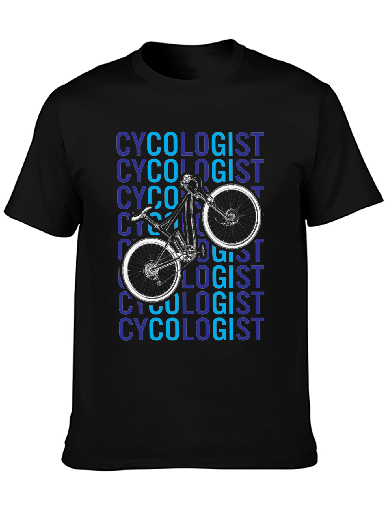Cycologist Black Graphic T-Shirt