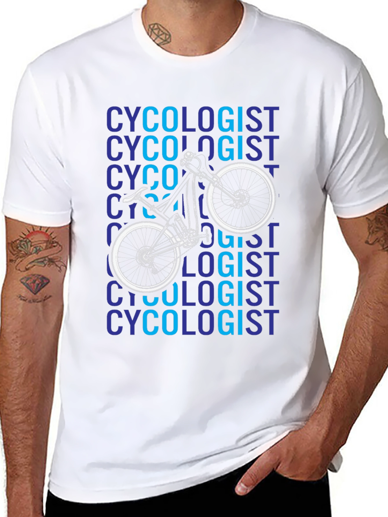 Cycologist Black Graphic T-Shirt