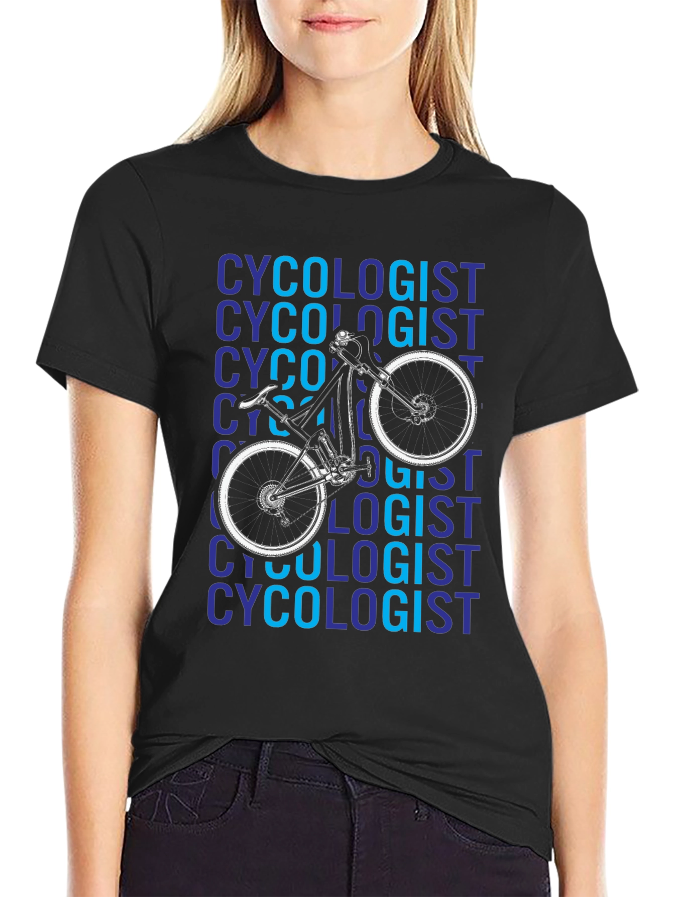 Cycologist Black Graphic T-Shirt
