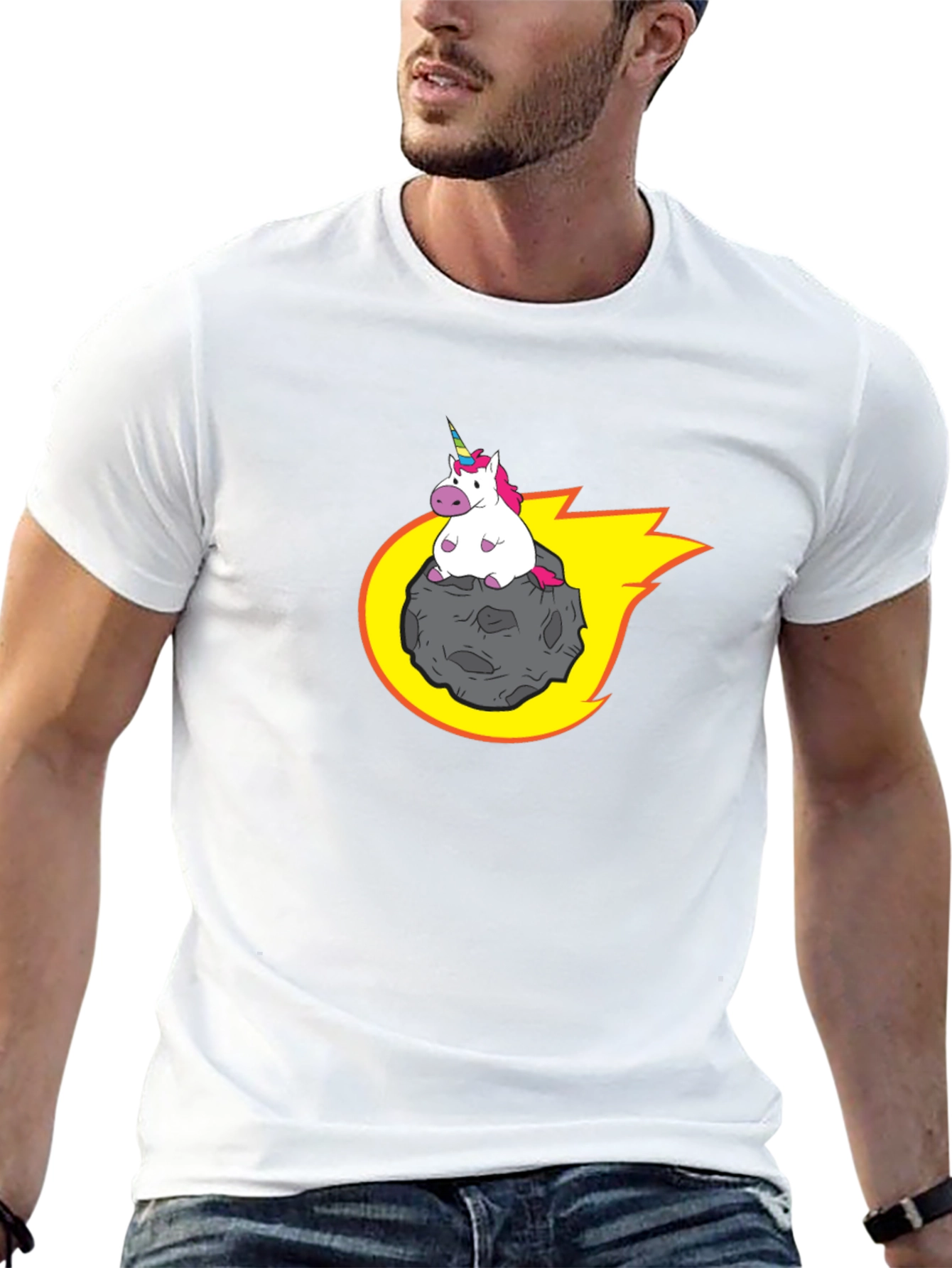 Unicorn Riding Meteor T-Shirt
