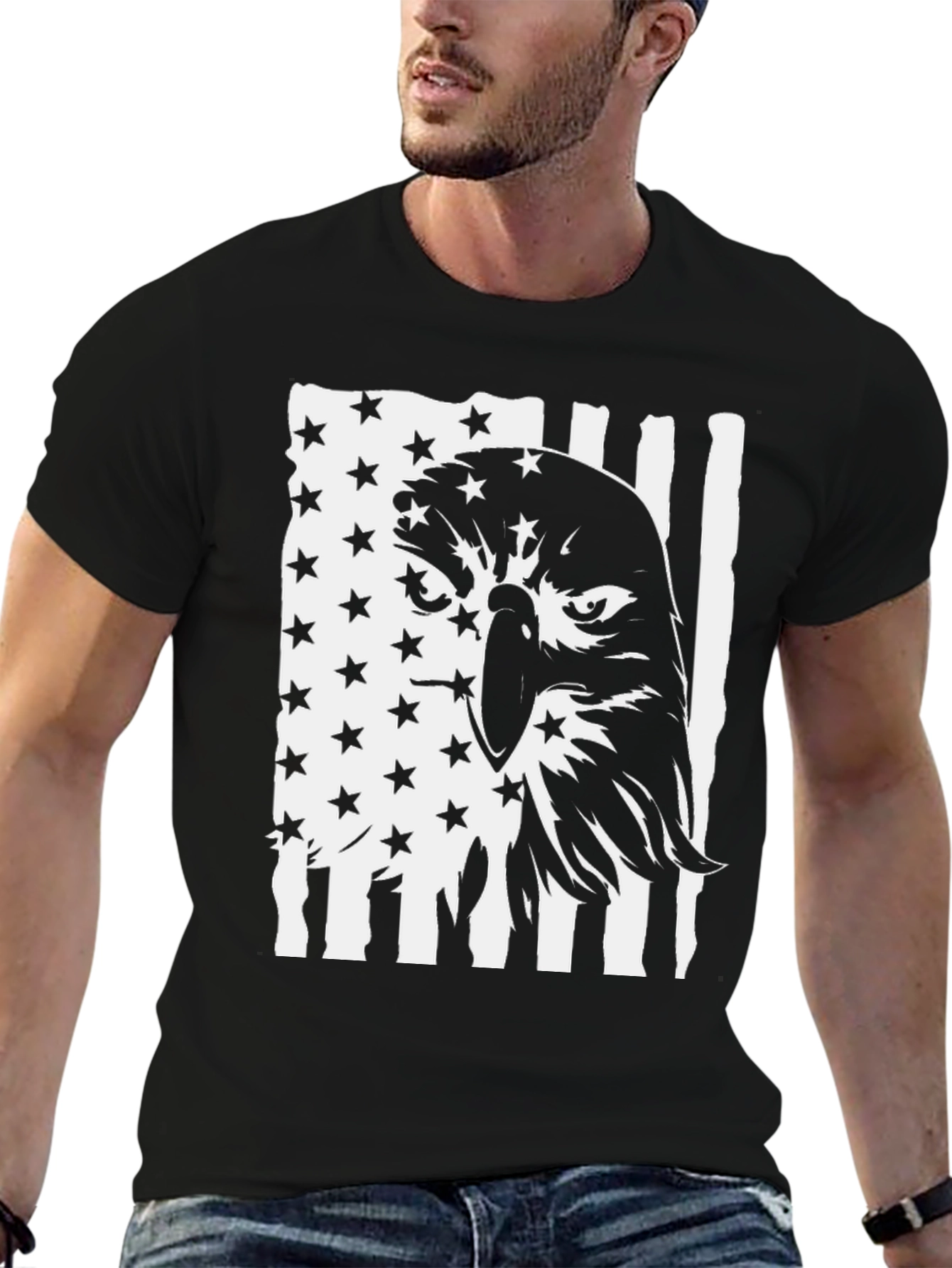 American Eagle Flag Graphic T-Shirt