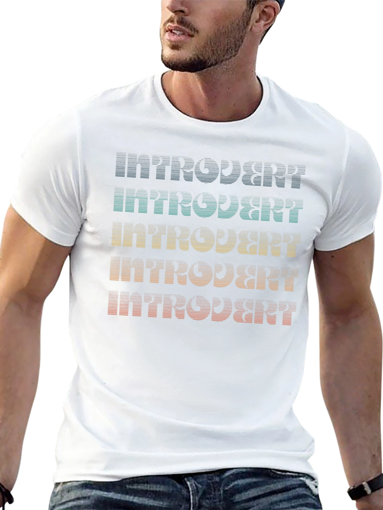 Introvert Retro Style T-Shirt