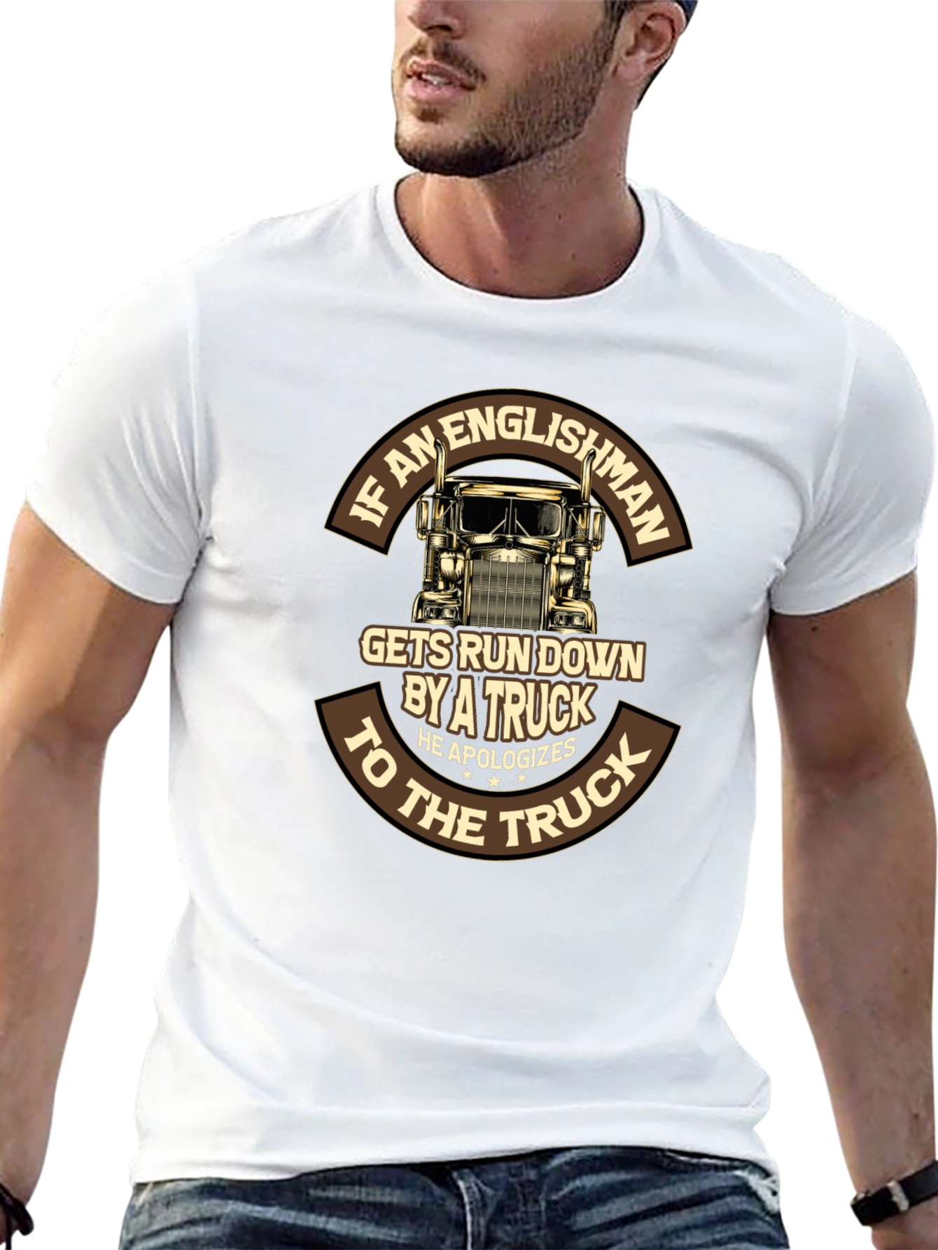 Funny Englishman Truck Driver T-Shirt